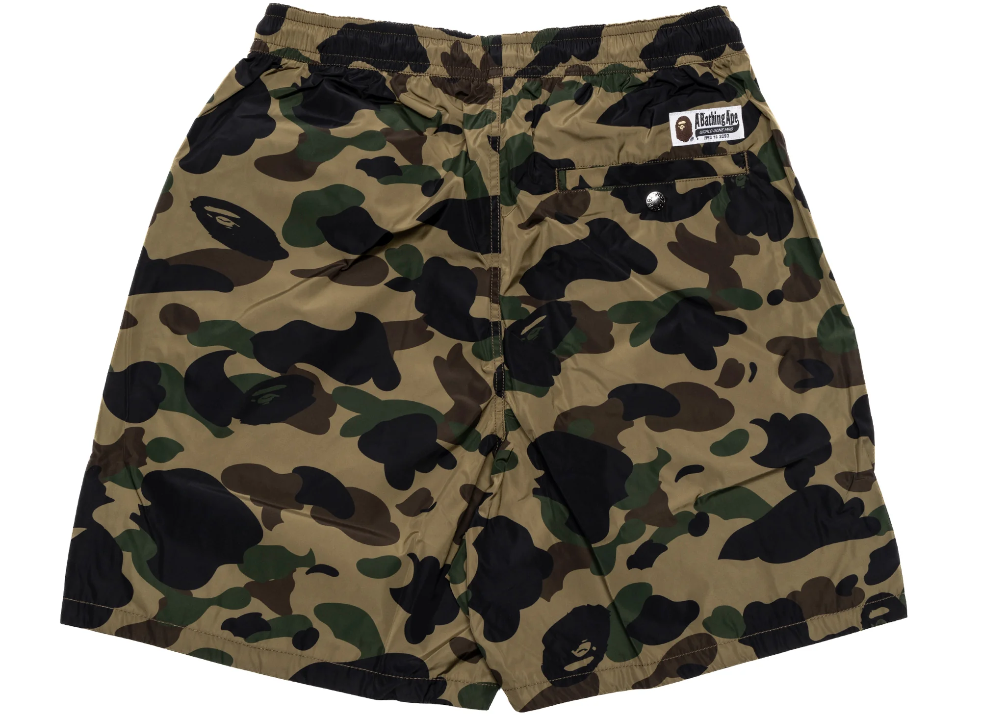 A Bathing Ape 1st Camo Beach Shorts in Green - Image 2