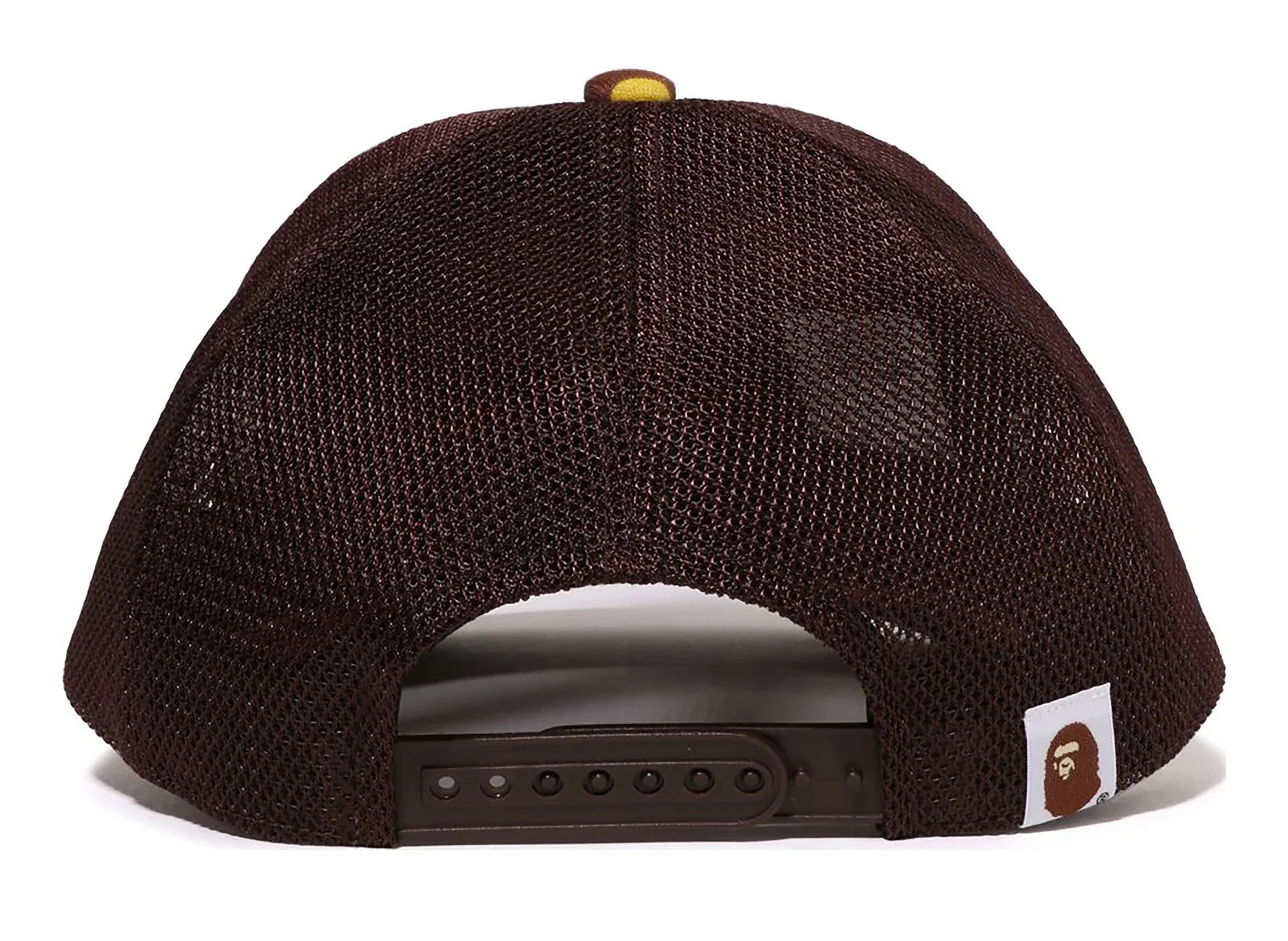 A Bathing Ape 1st Camo College Mesh Cap in Orange - Image 3