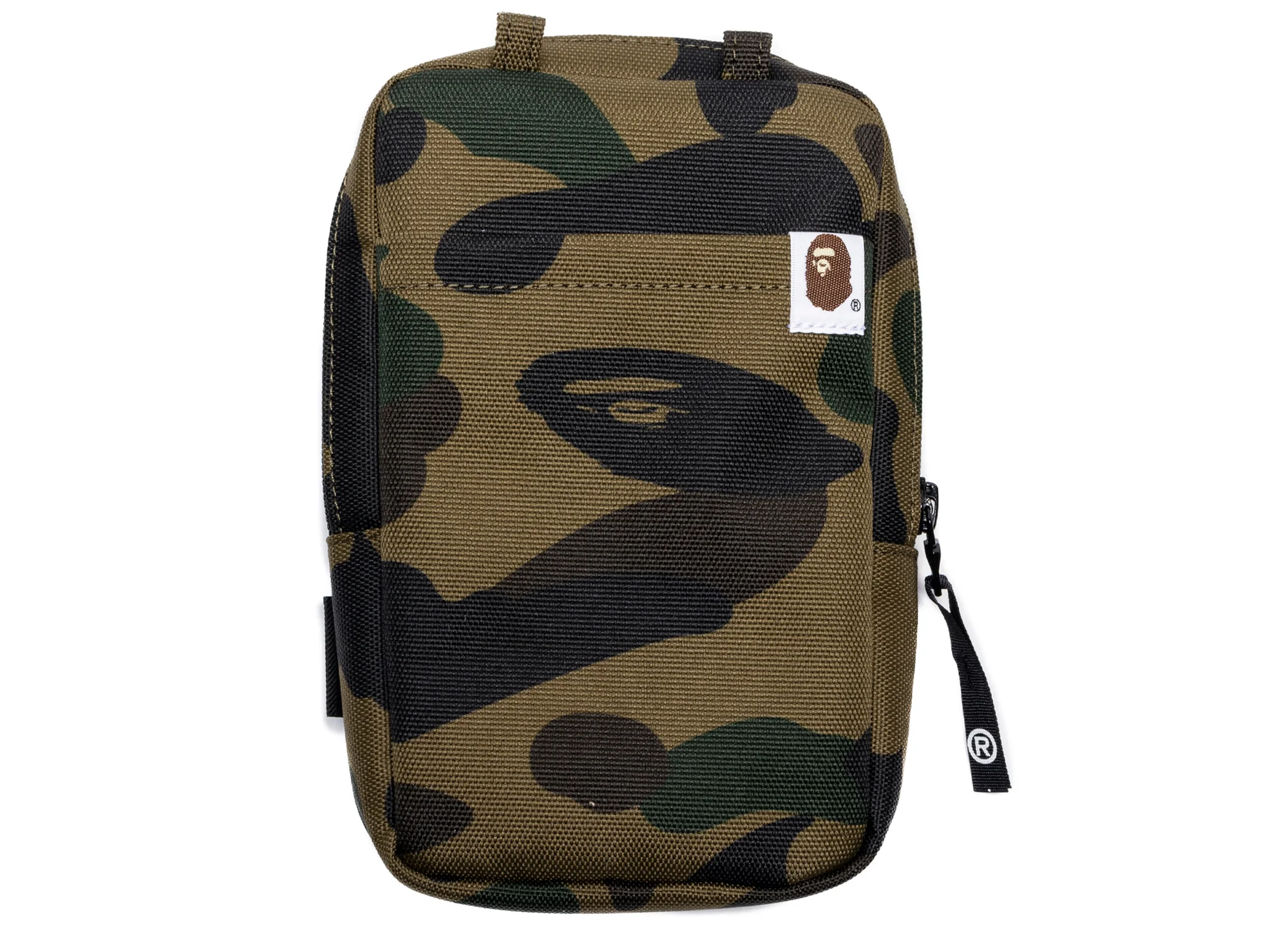A Bathing Ape 1st Camo Cordura Phone Shoulder Bag in Green - Image 2