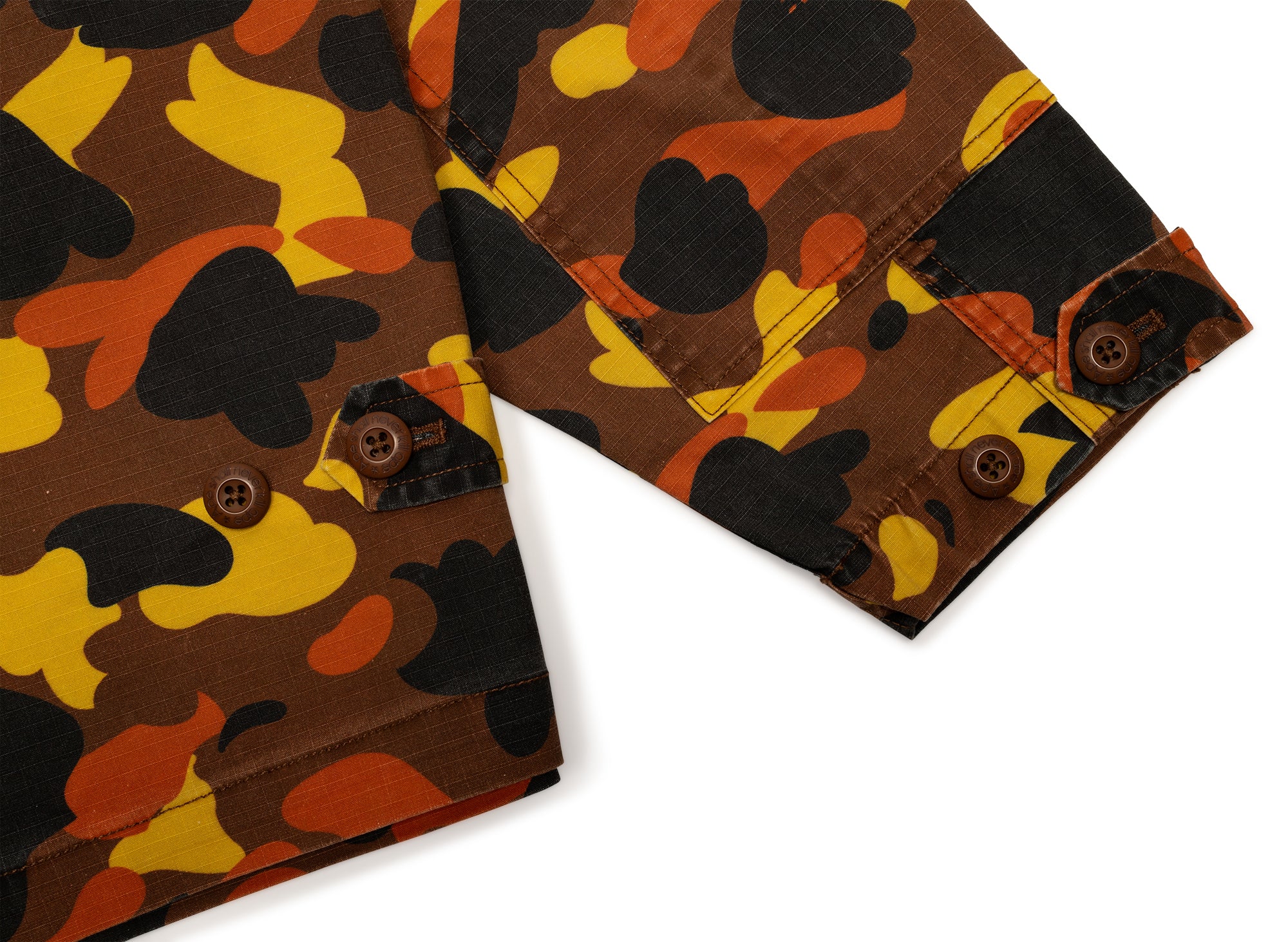 A Bathing Ape 1st Camo Heavy Washed Multi Pocket Cargo LS Shirt - Image 5