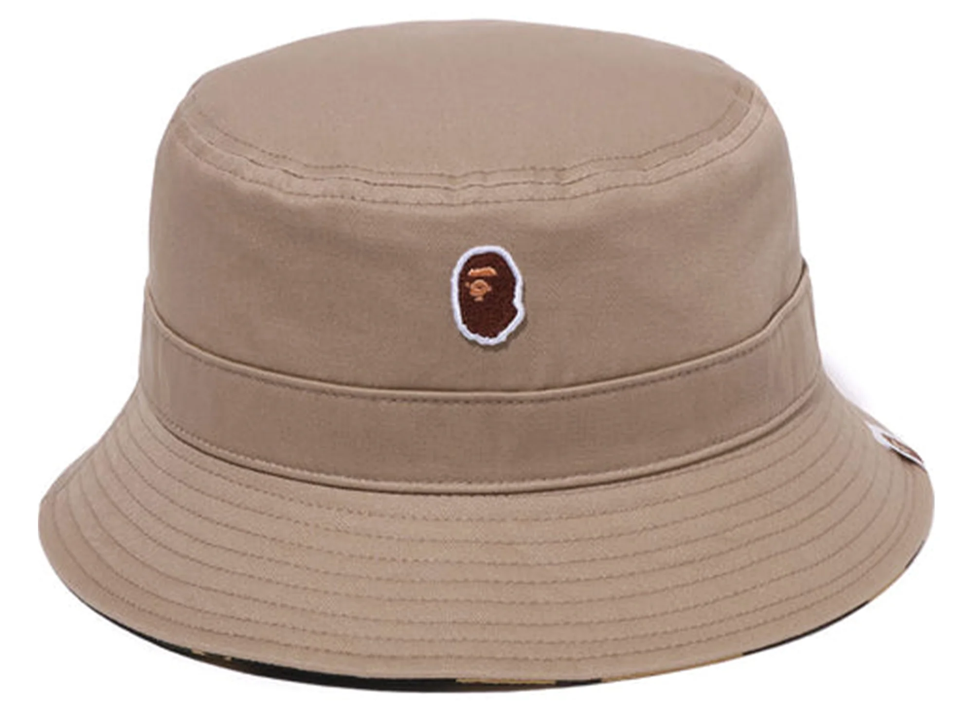A Bathing Ape 1st Camo One Point Reversible Hat in Yellow - Image 2