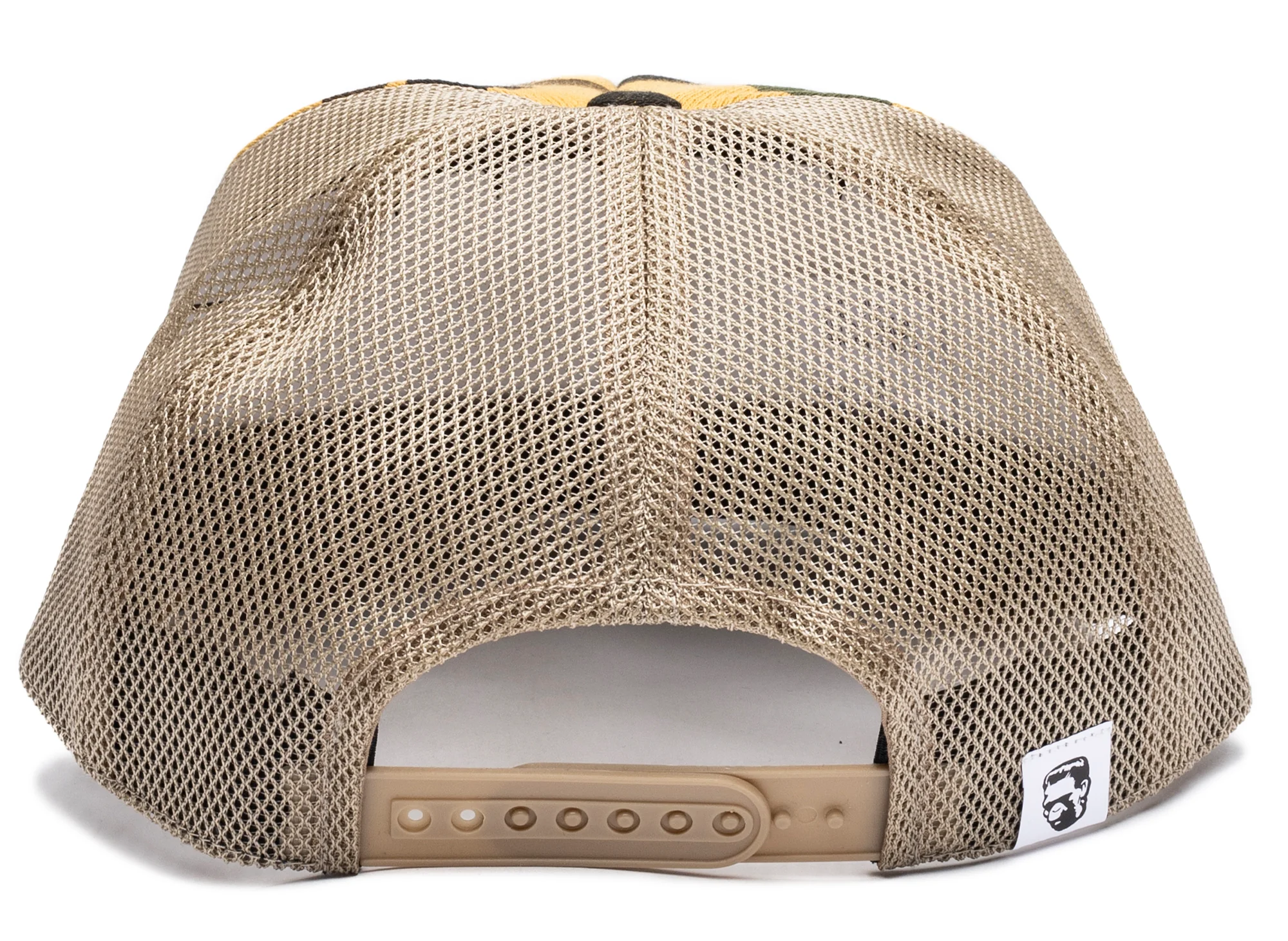A Bathing Ape 1st Camo Shark Mesh Cap in Yellow - Image 2