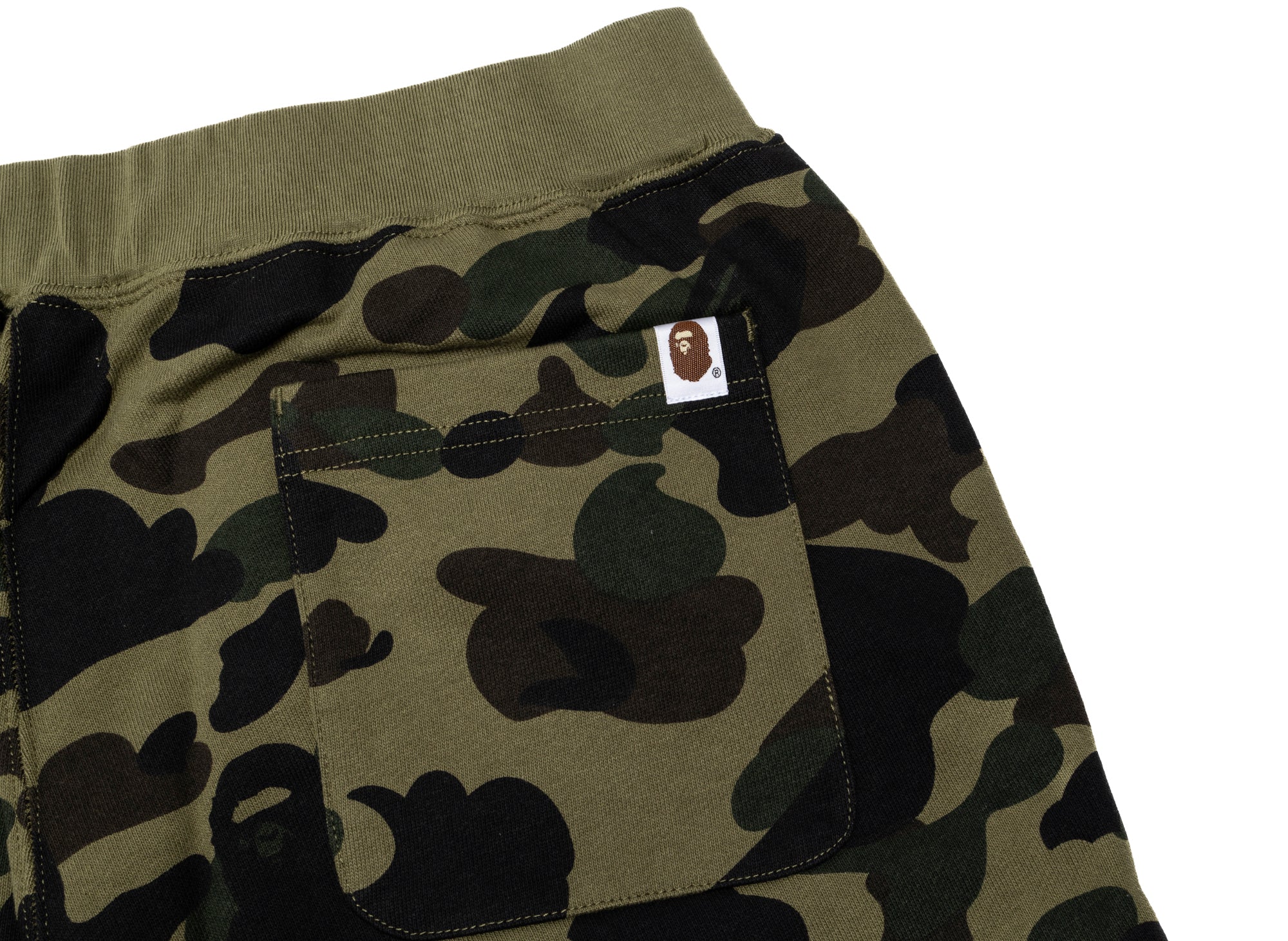A Bathing Ape 1st Camo Sweatpants in Green - Image 3