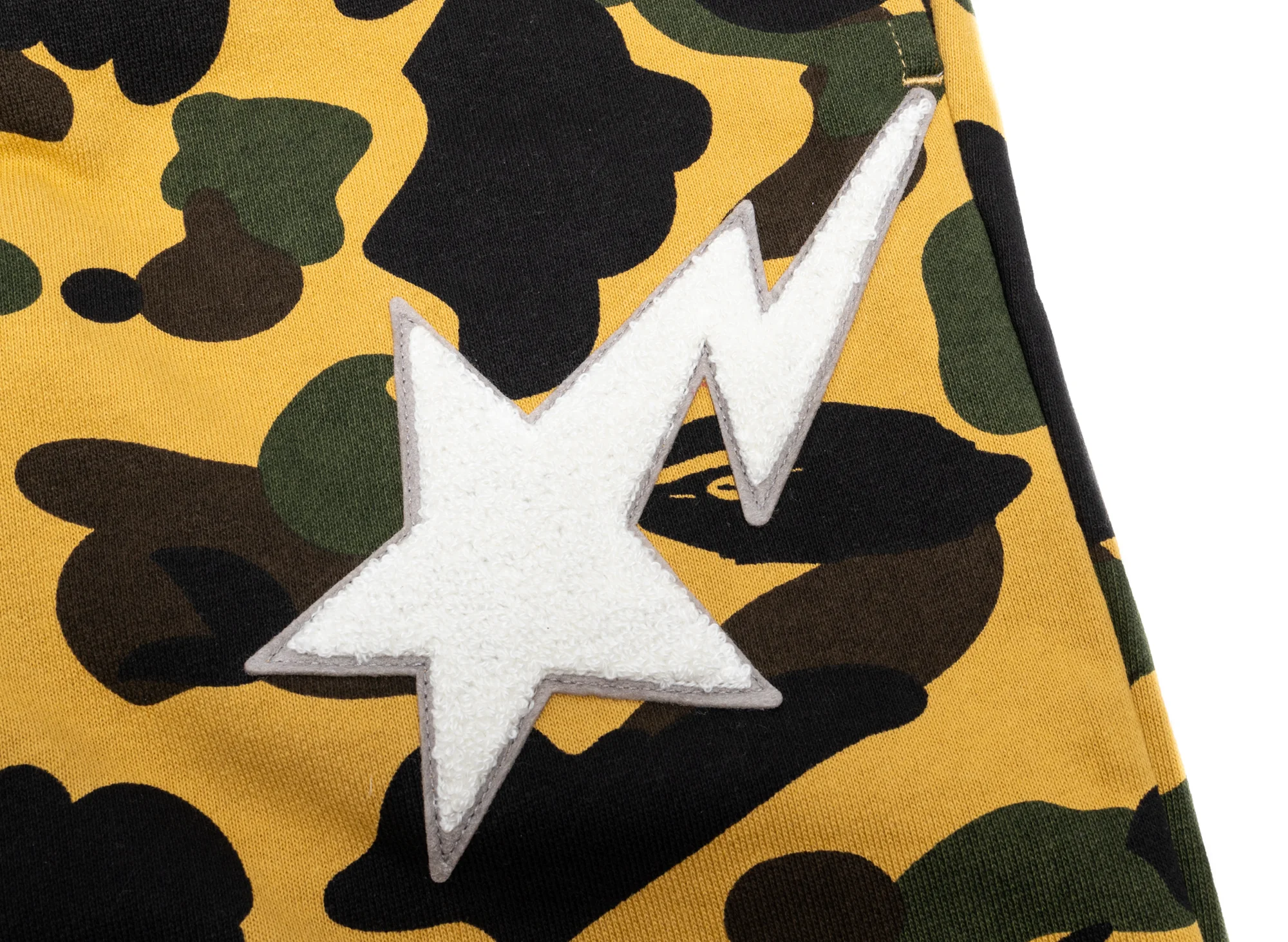 A Bathing Ape 1st Camo Sweatpants in Yellow - Image 2