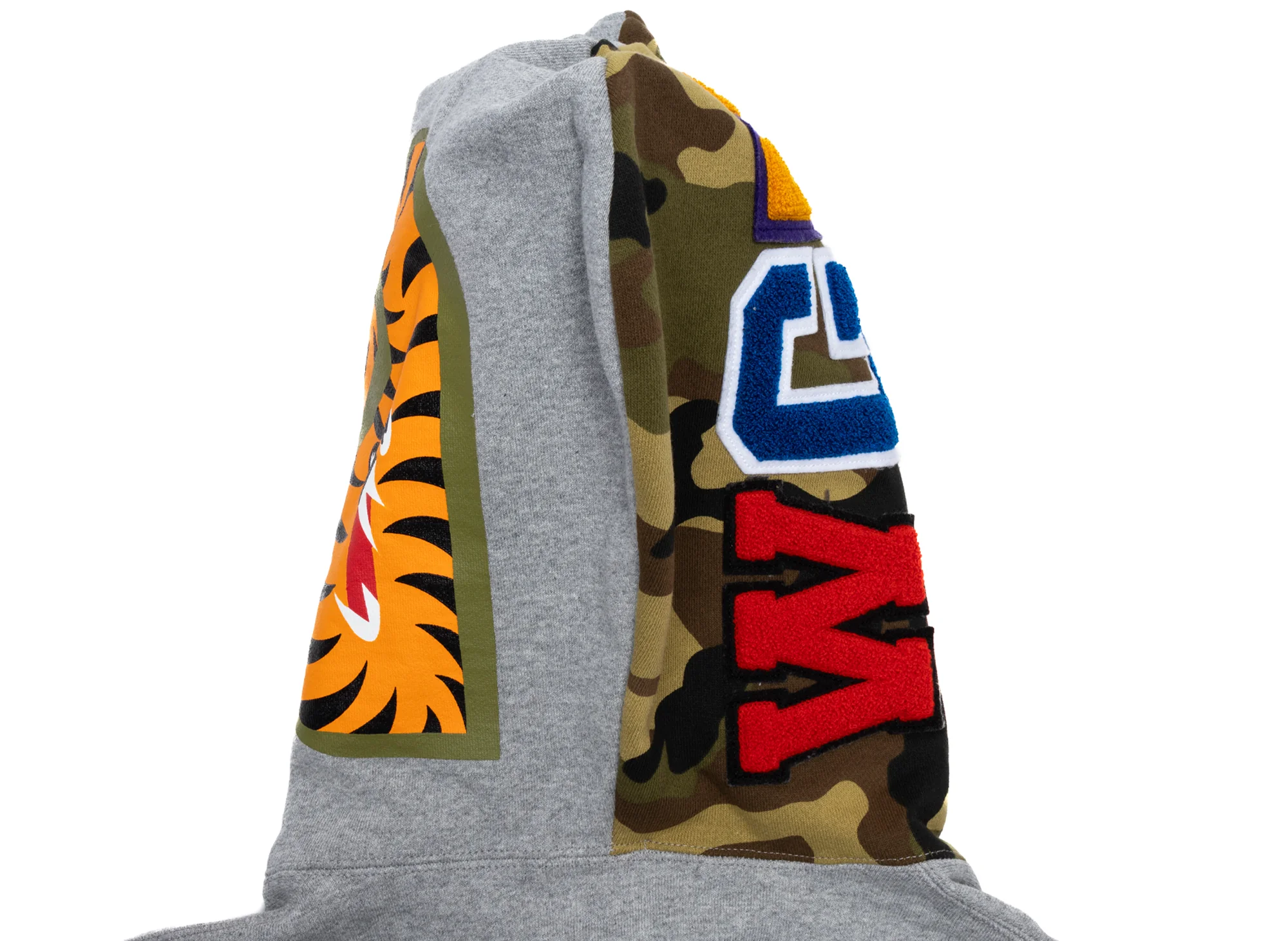 A Bathing Ape 1st Shark Full Zip Hoodie in Grey - Image 3