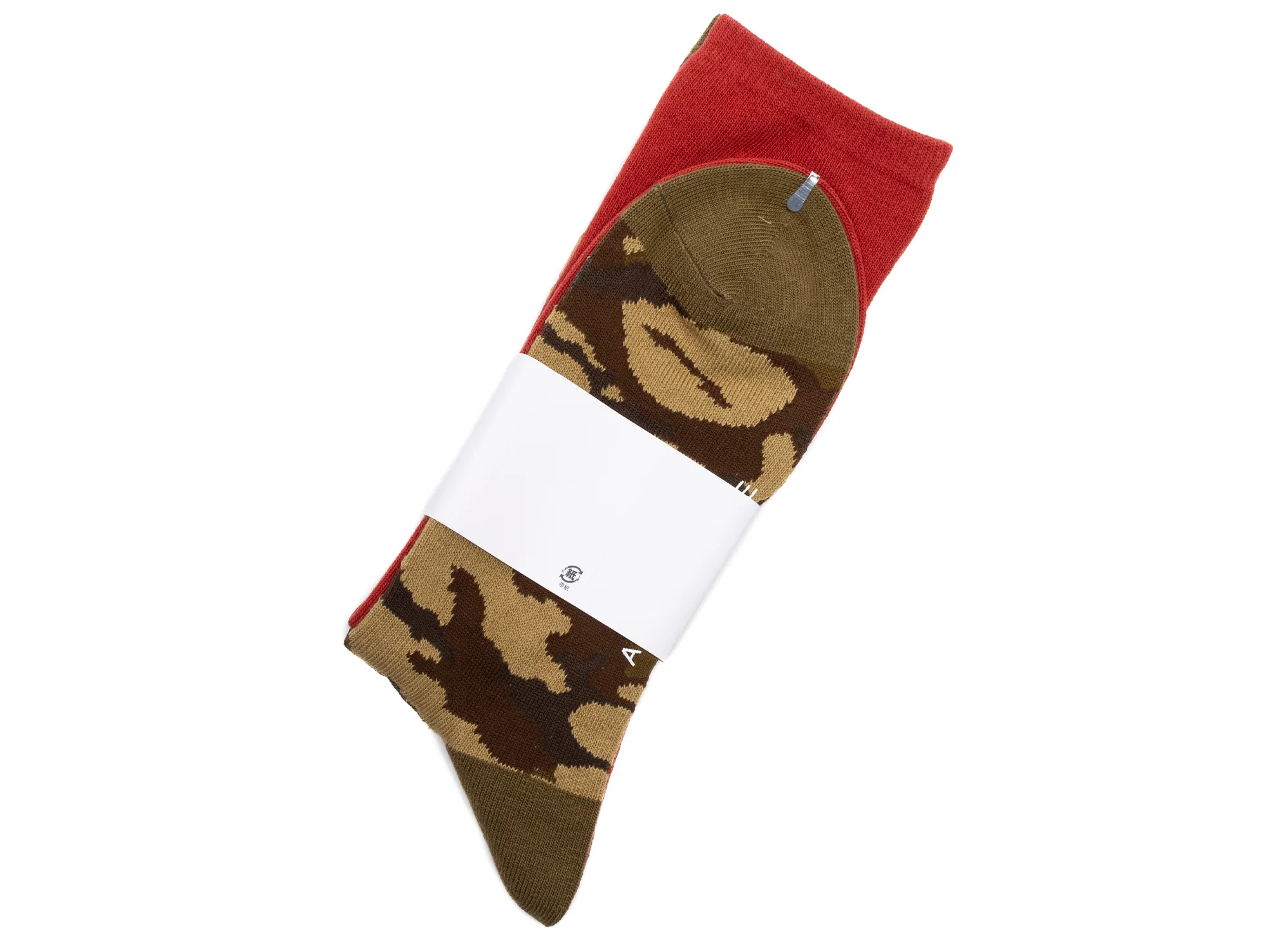 A Bathing Ape 1st Shark Socks in Red - Image 2