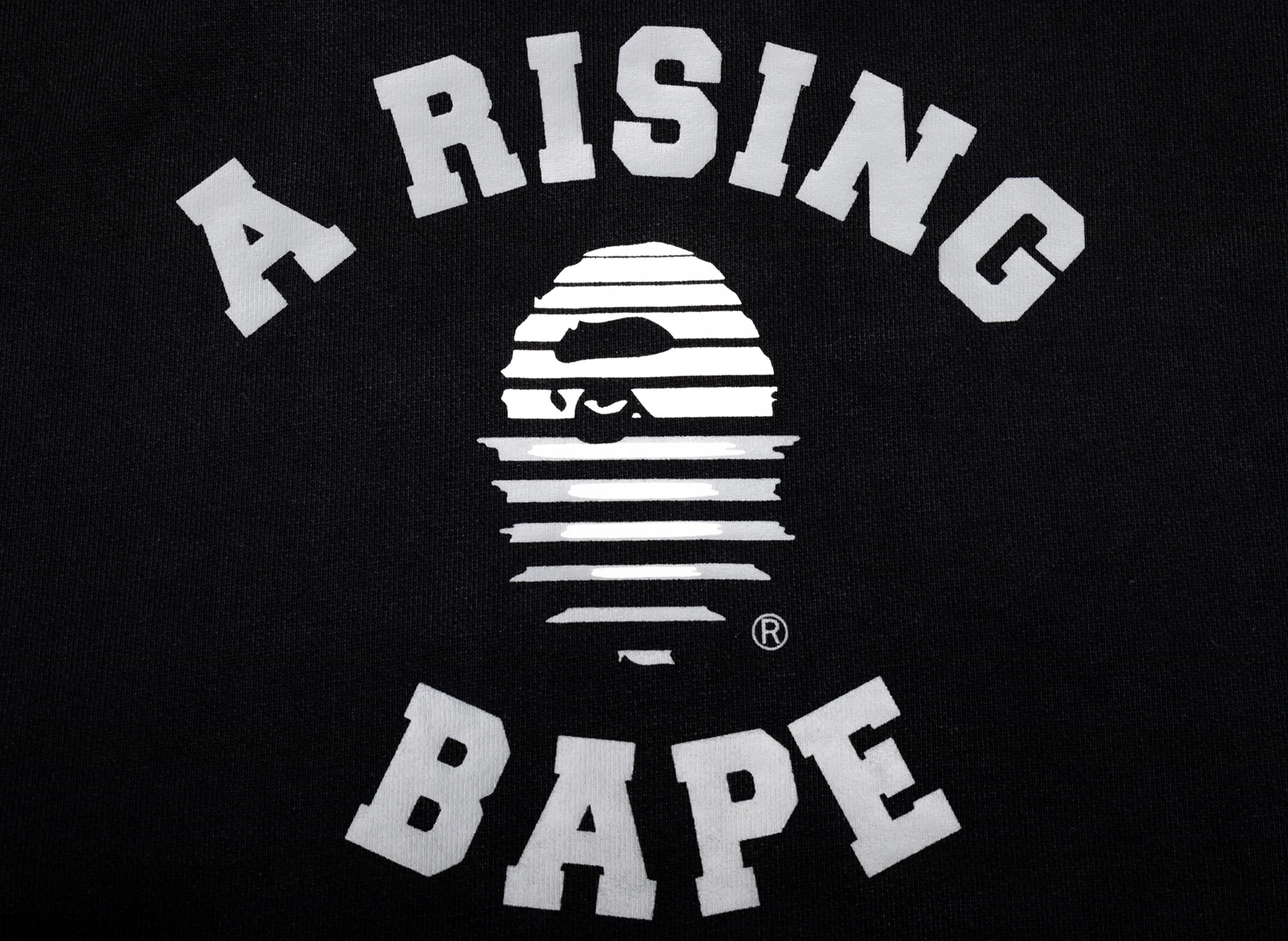 A Bathing Ape A Rising Bape Pullover Hoodie in Black - Image 2