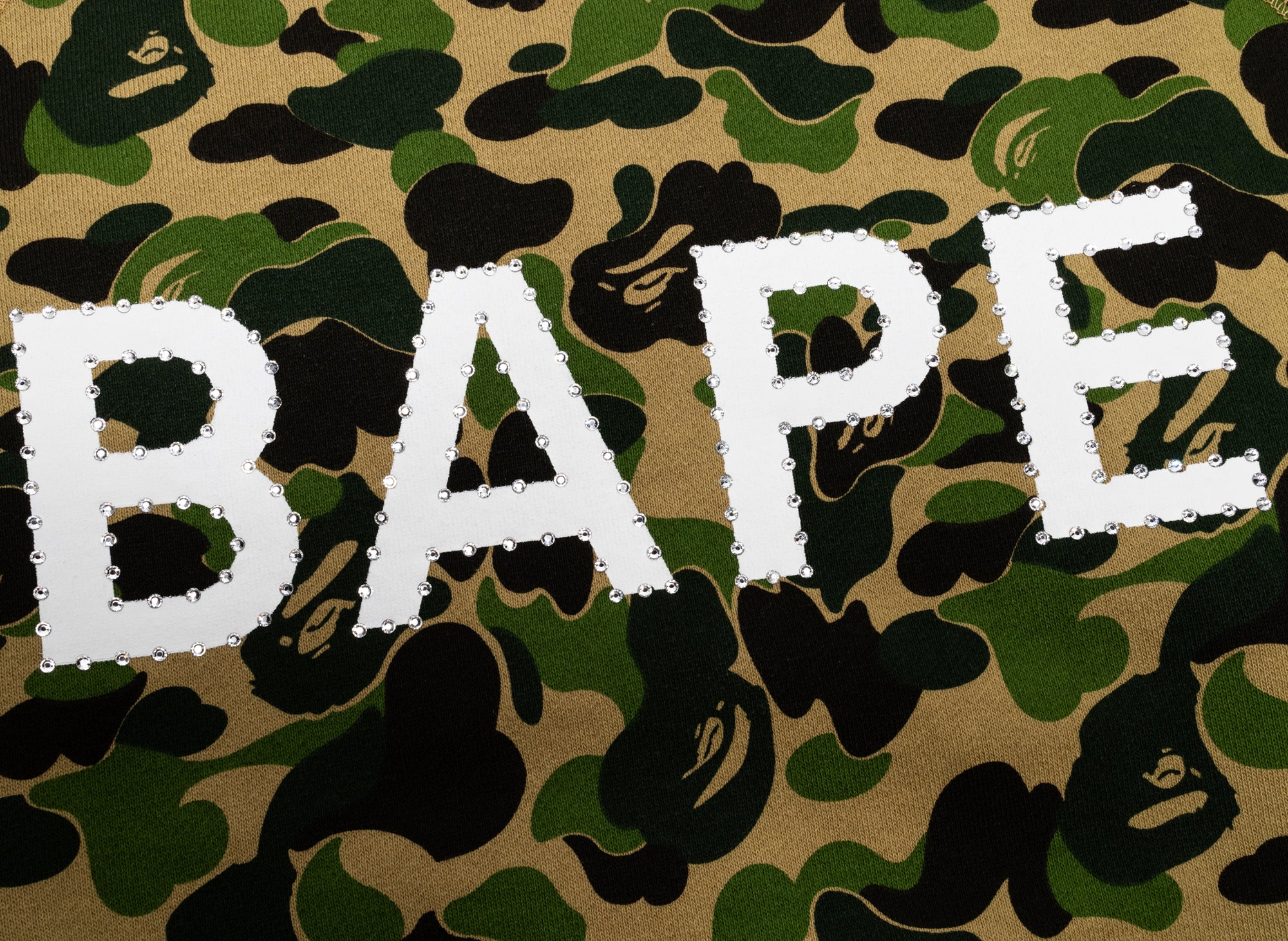 A Bathing Ape ABC Camo Crystal Stone Crewneck in Green - Image 2