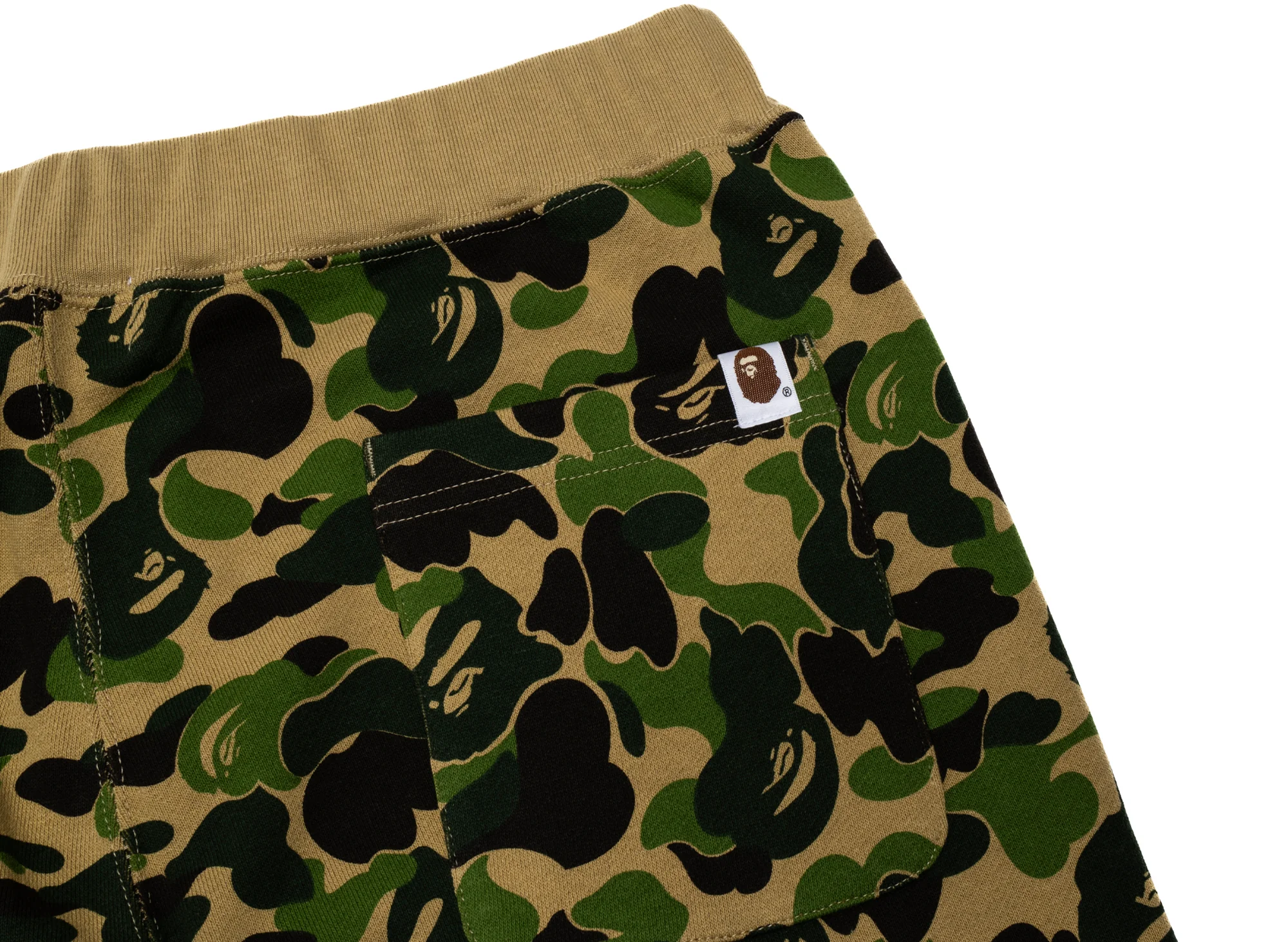 A Bathing Ape ABC Camo Crystal Stone Sweatpants in Green - Image 3