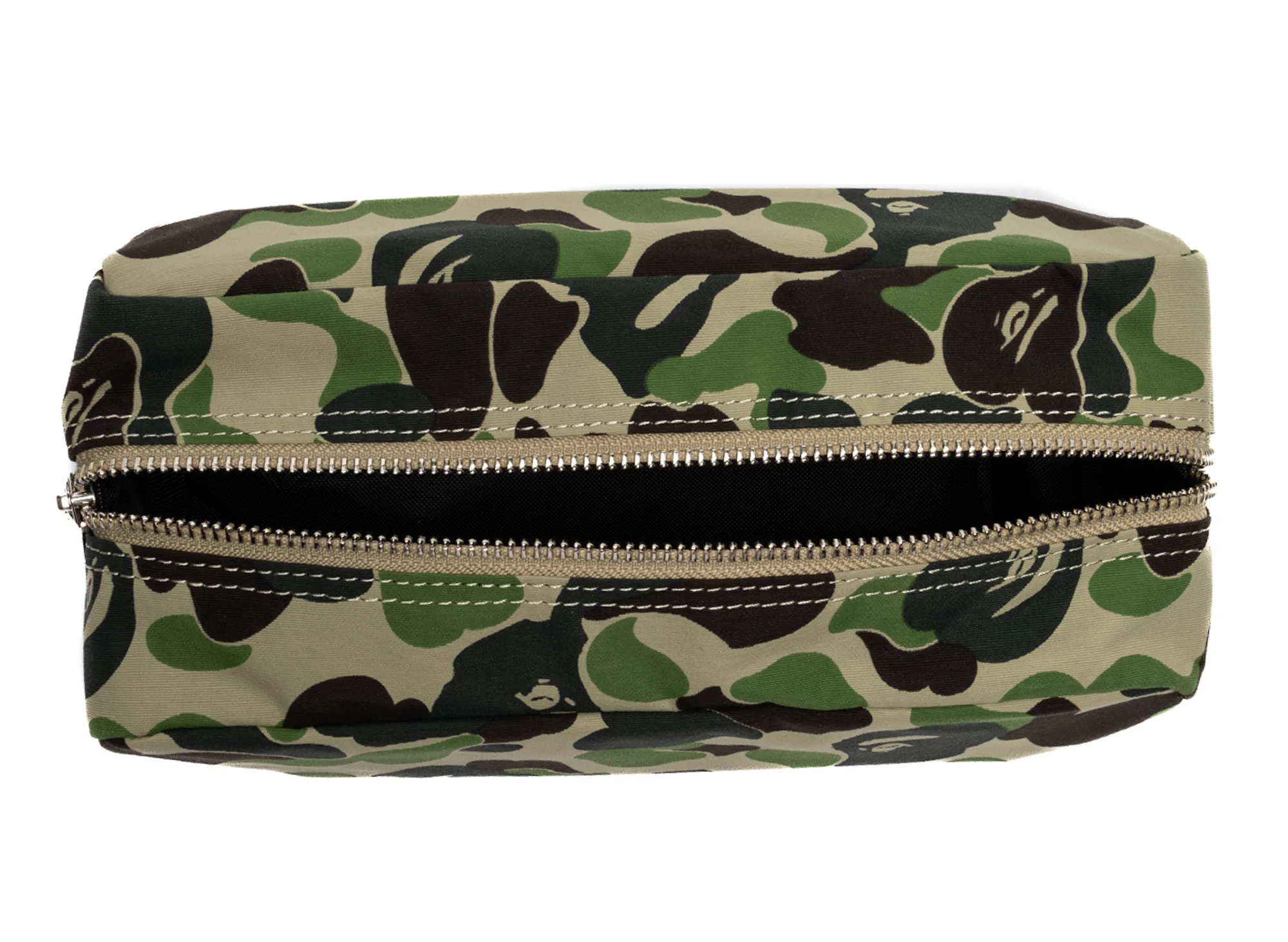 A Bathing Ape ABC Camo Flight Pouch in Green - Image 2