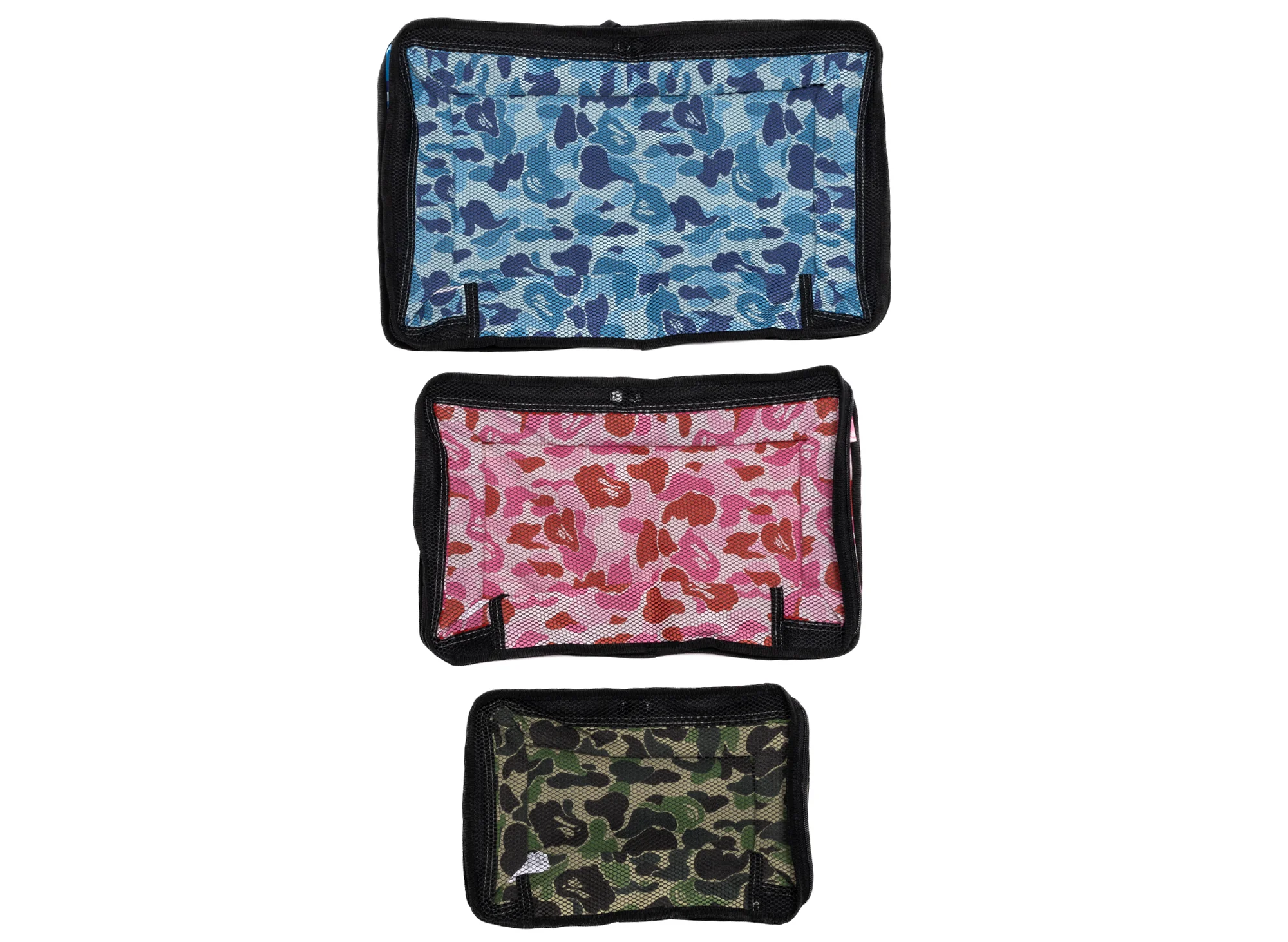 A Bathing Ape ABC Camo Travel Pouch 3 Pack - Image 3