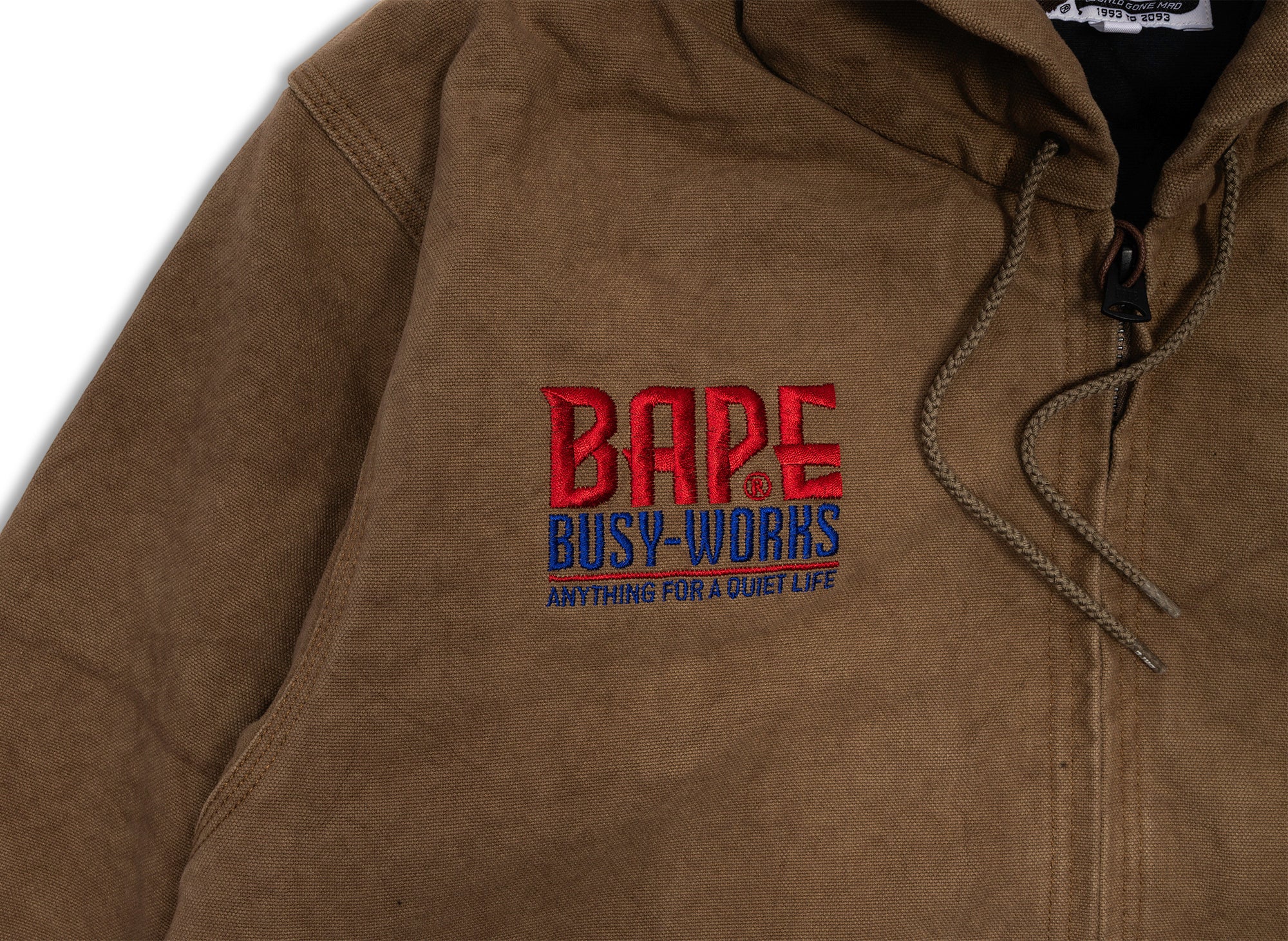 A Bathing Ape Active Jacket in Beige - Image 3