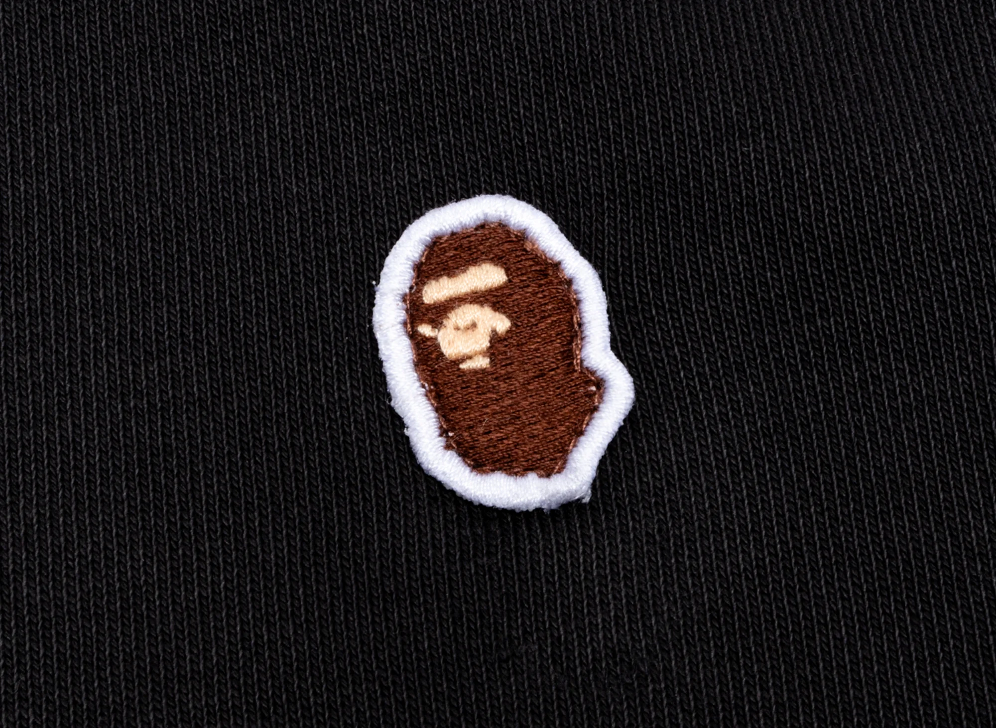 A Bathing Ape Ape Head One Point Overdye Crewneck in Black - Image 2