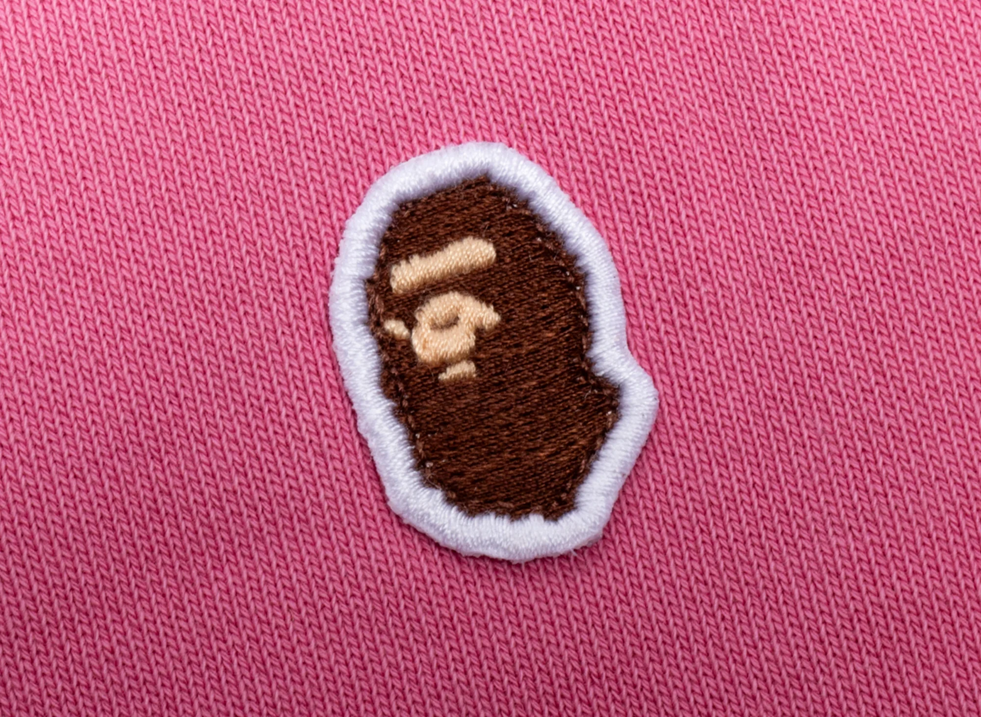 A Bathing Ape Ape Head One Point Overdye Crewneck in Pink - Image 2