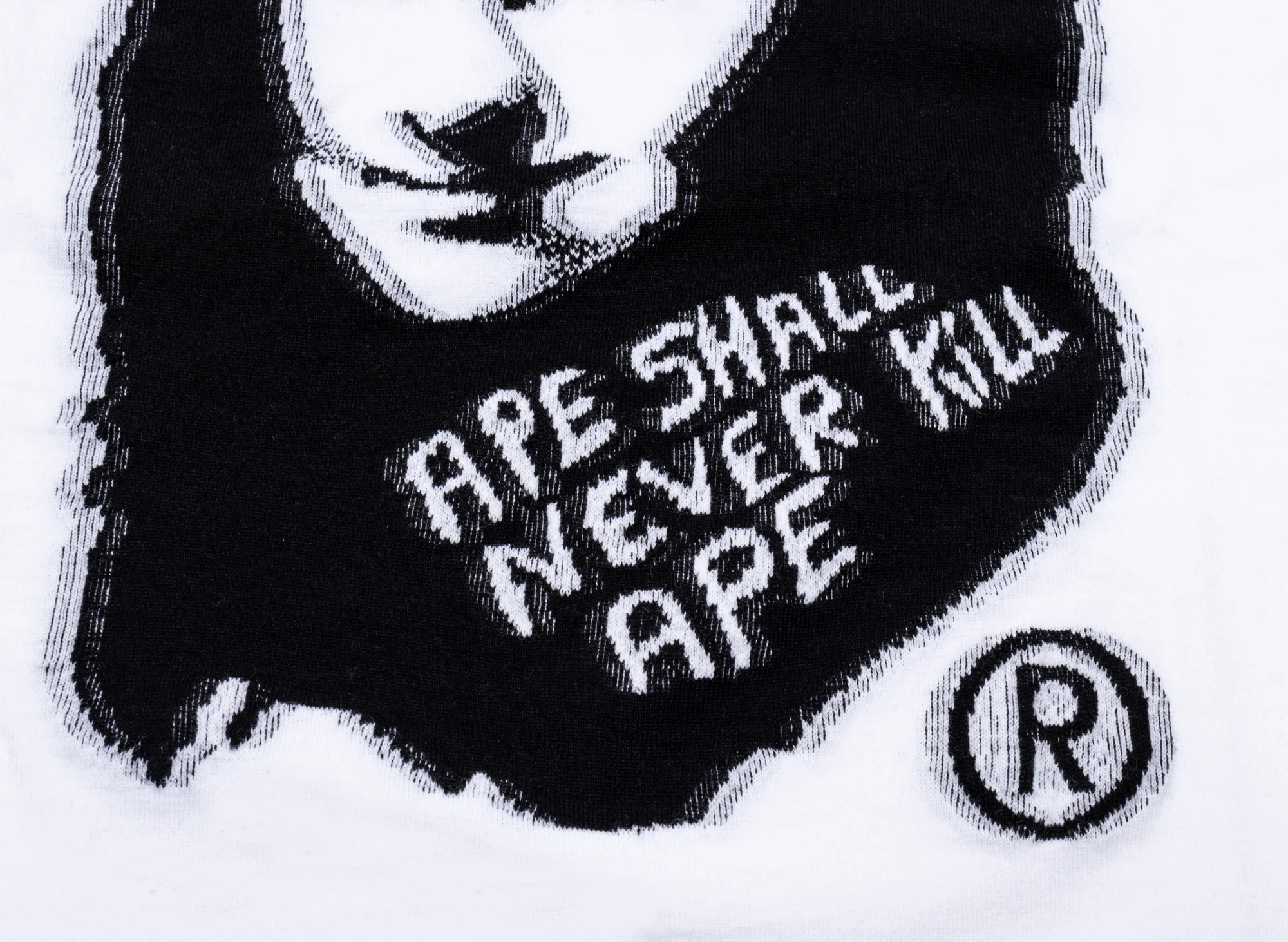 A Bathing Ape Art Print Jacquard Tee in White - Image 2