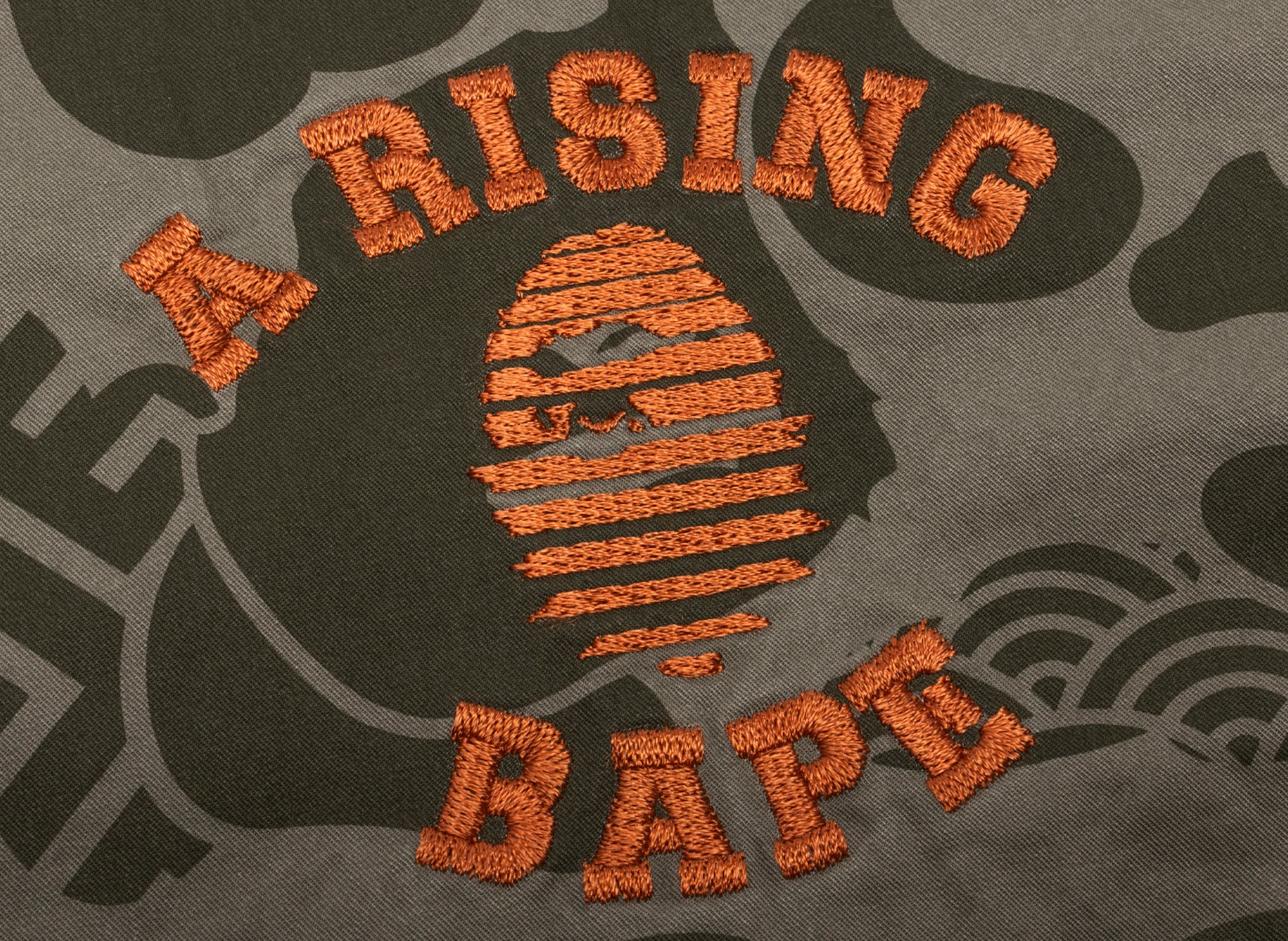 A Bathing Ape Asia Camo Zip Jacket in Olive - Image 2