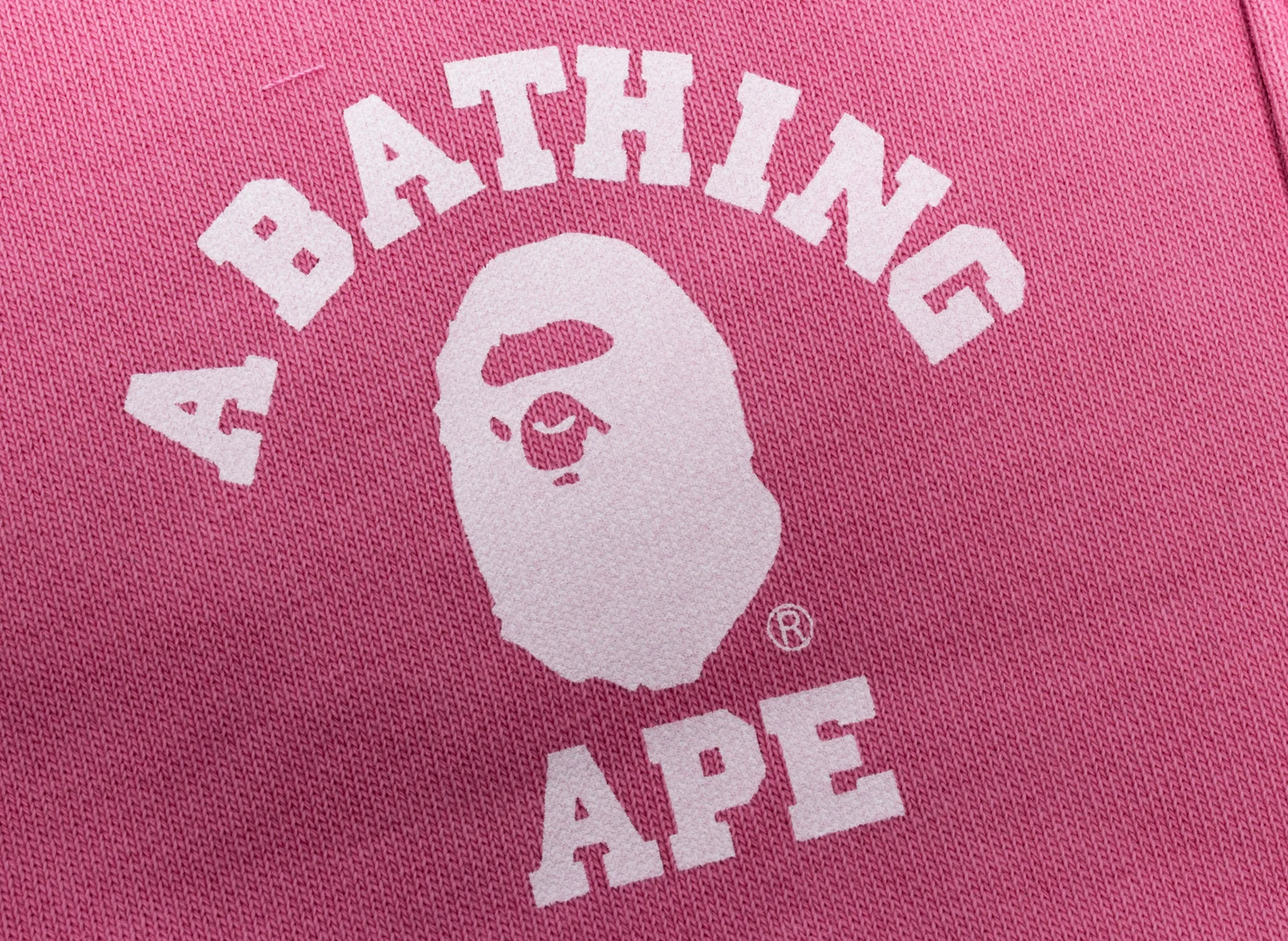 A Bathing Ape College One Point Overdye Pants in Pink - Image 2