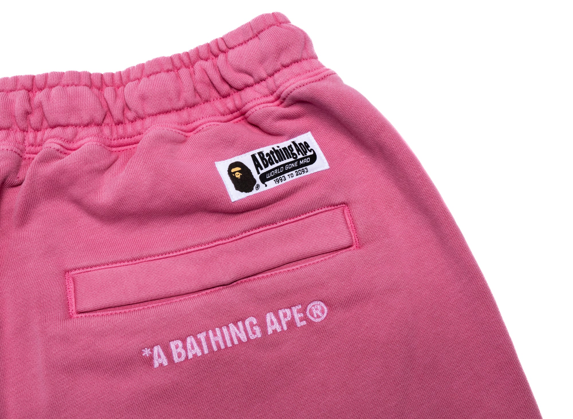 A Bathing Ape College One Point Overdye Pants in Pink - Image 3