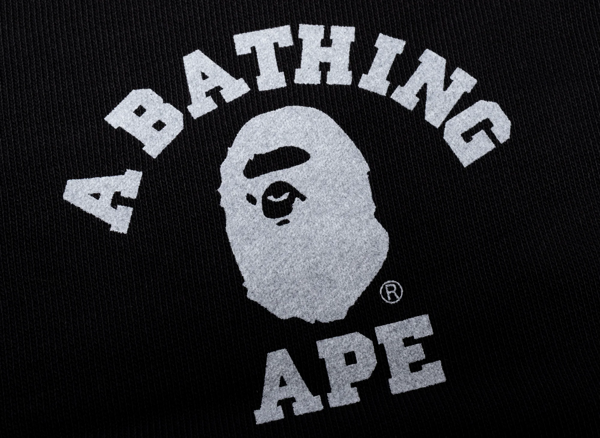A Bathing Ape College One Point Overdye Pants in Black - Image 2
