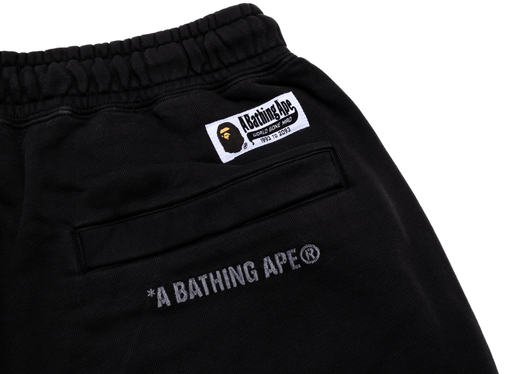 A Bathing Ape College One Point Overdye Pants in Black - Image 3