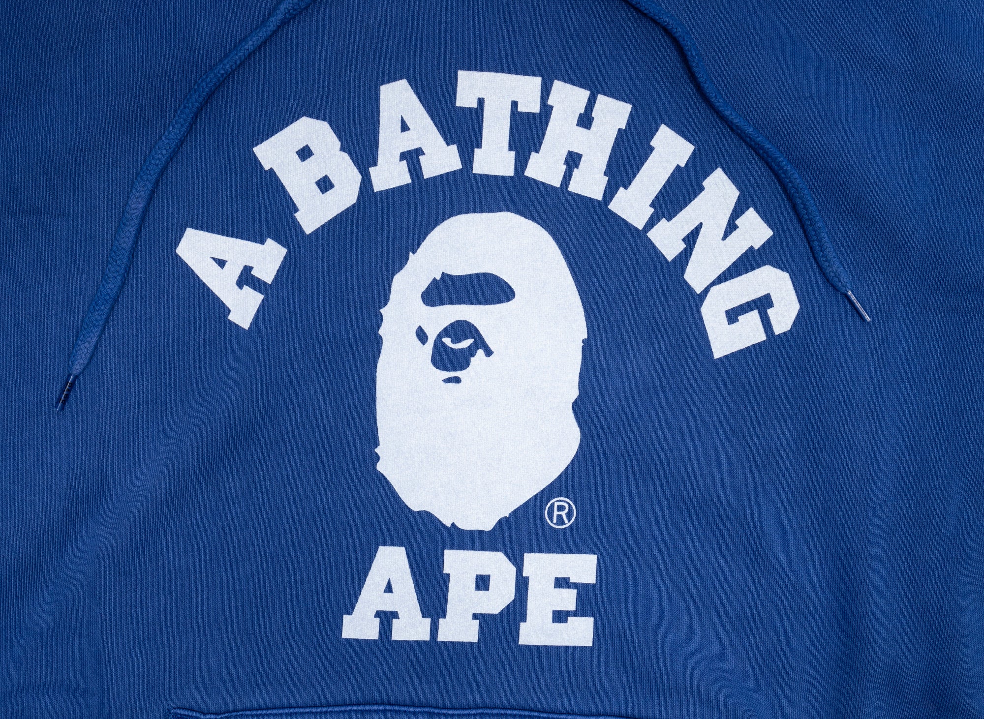 A Bathing Ape College Overdye Pullover Hoodie in Blue - Image 2