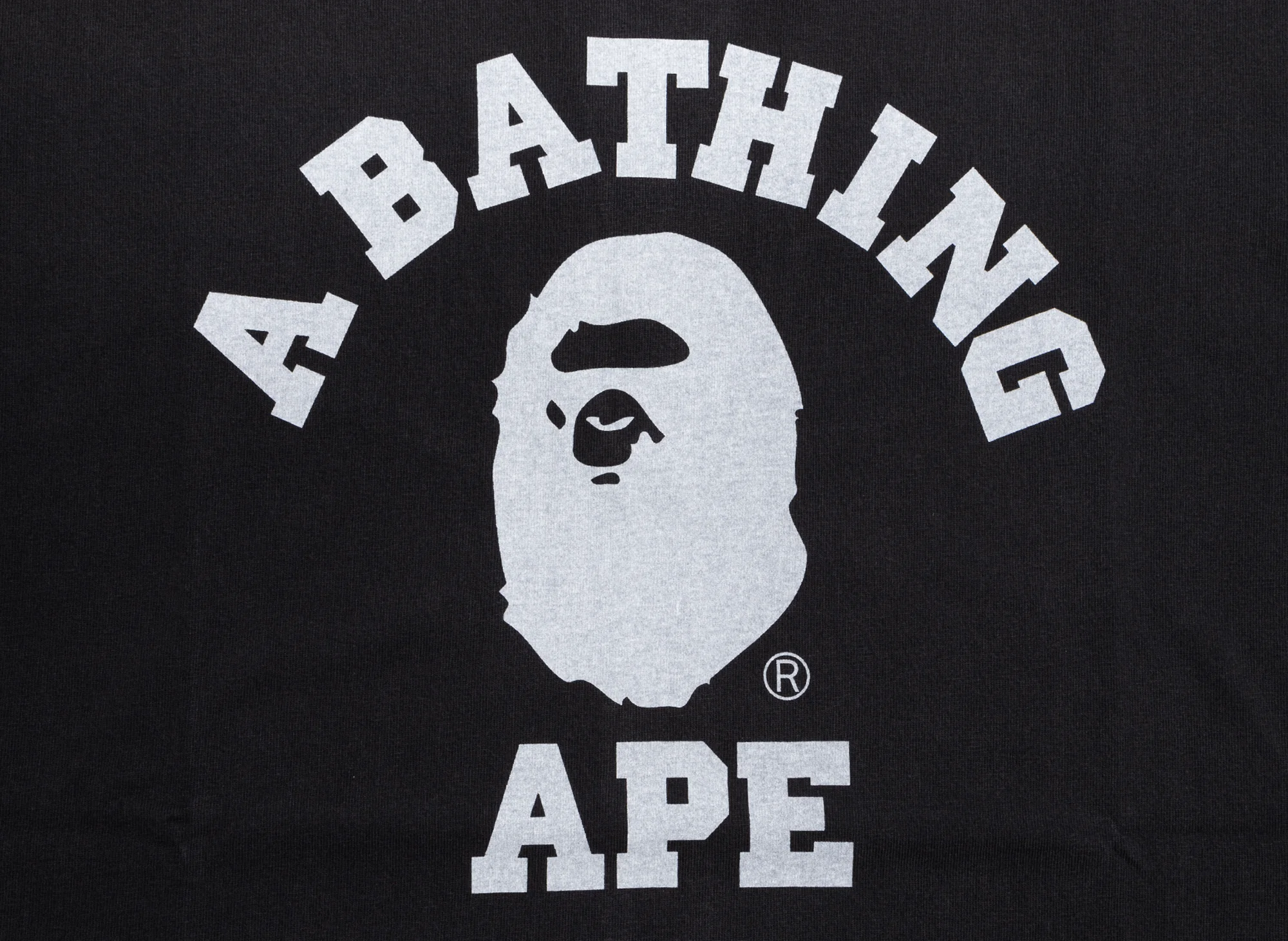 A Bathing Ape College Overdye Tee in Black - Image 2