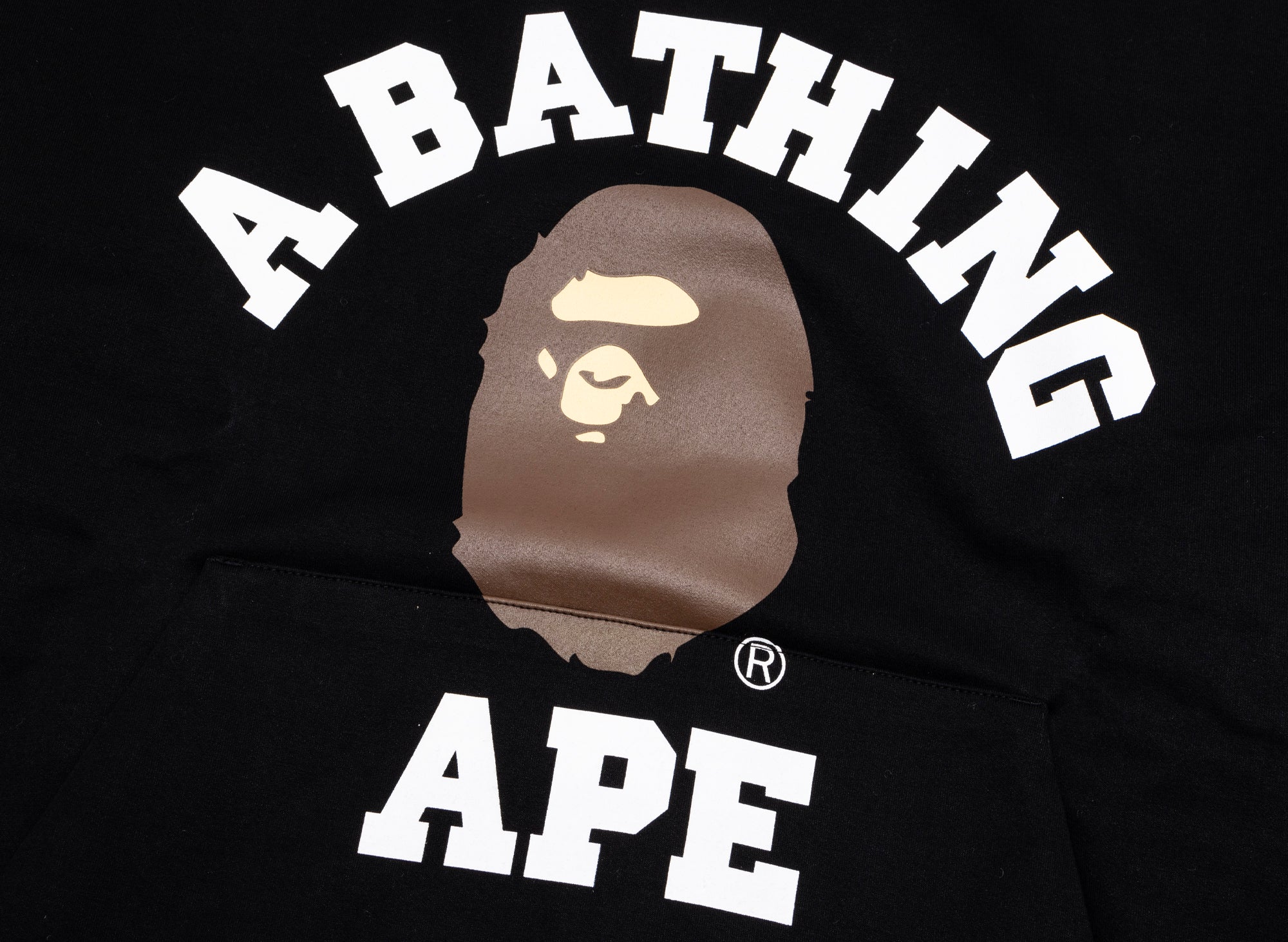 A Bathing Ape College Puffy Relaxed Fit Pullover Hoodie - Image 2