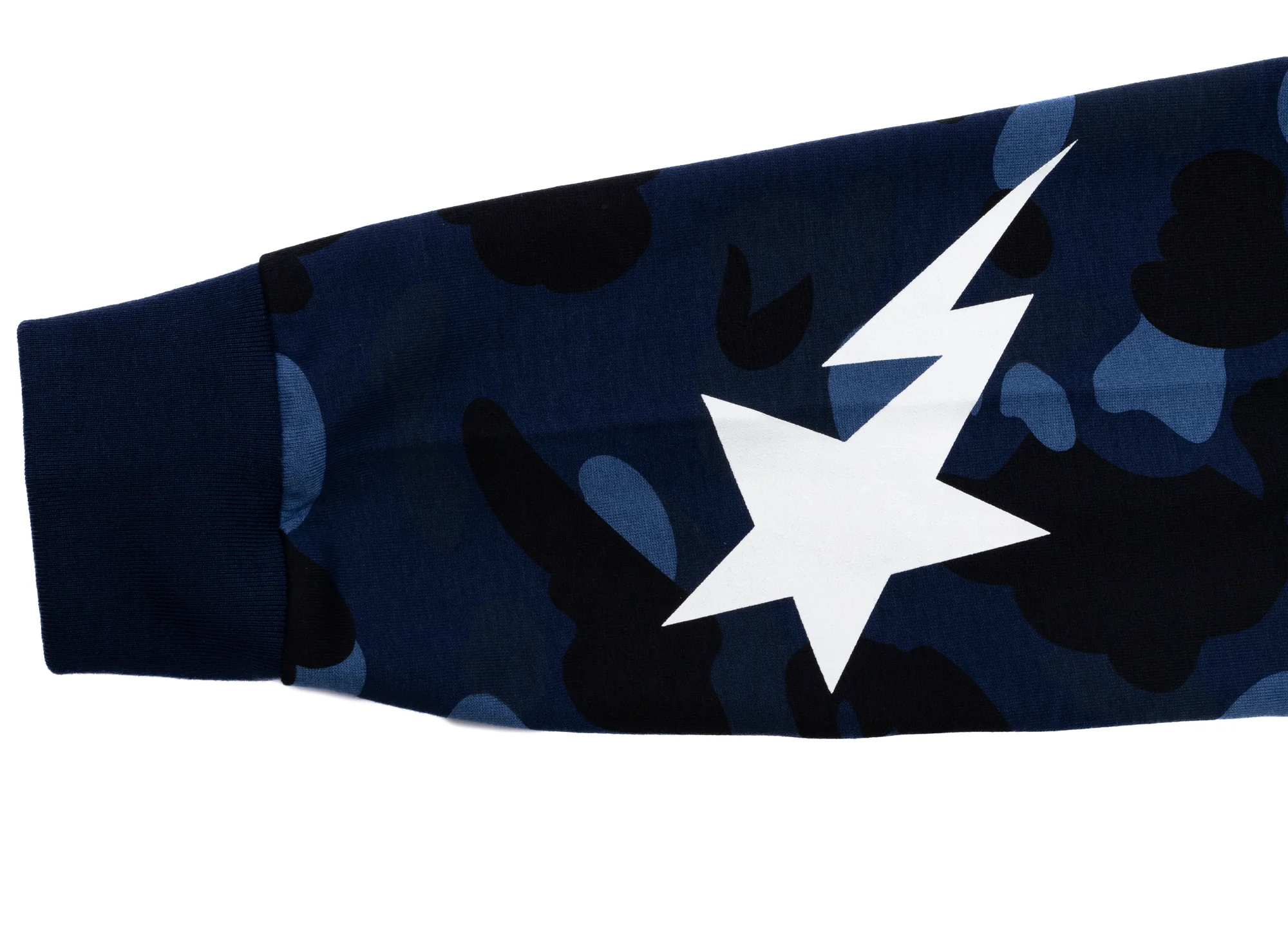 A Bathing Ape Color Camo L/S Tee in Navy - Image 2