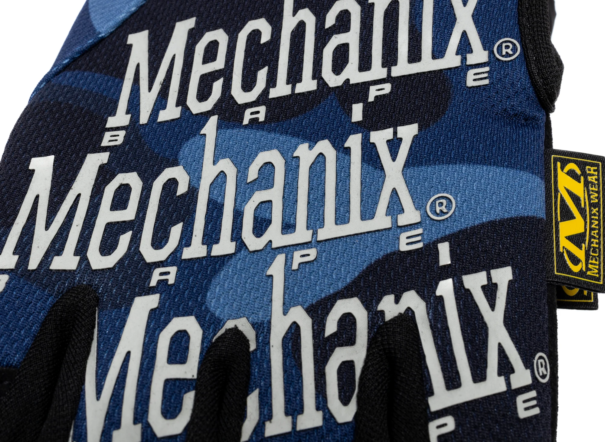 A Bathing Ape Color Camo Mechanix Wear Gloves in Navy - Image 2
