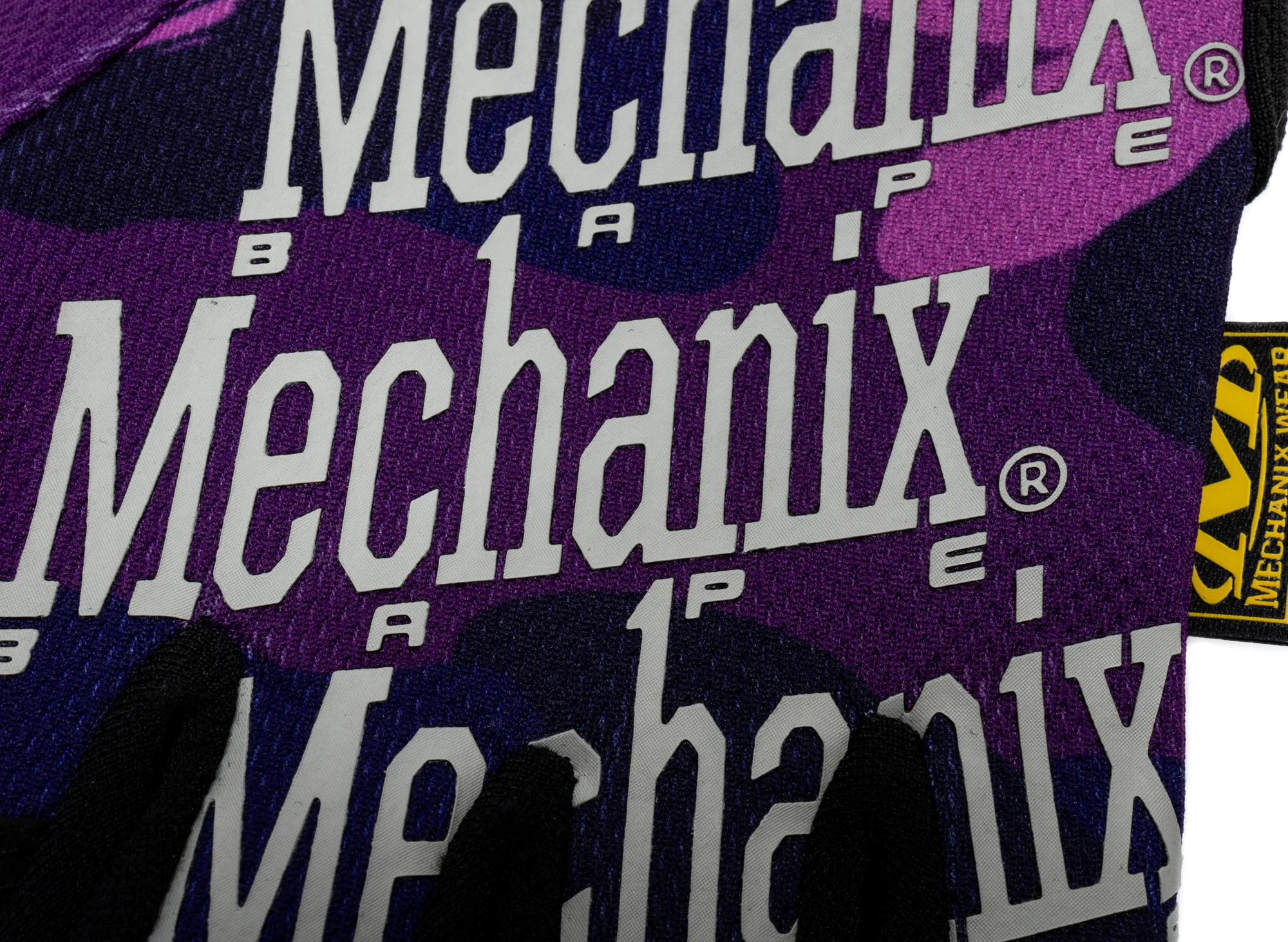 A Bathing Ape Color Camo Mechanix Wear Gloves in Purple - Image 2