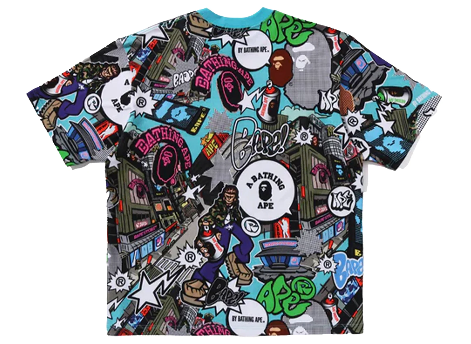 A Bathing Ape Comic Art Relaxed Fit Tee - Image 2