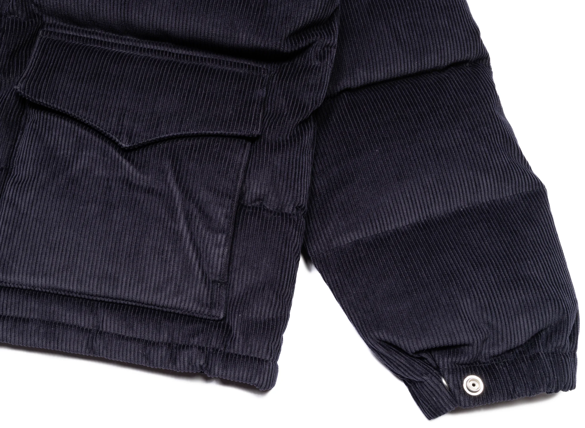 A Bathing Ape Corduroy Classic Down Jacket in Black - Image 2