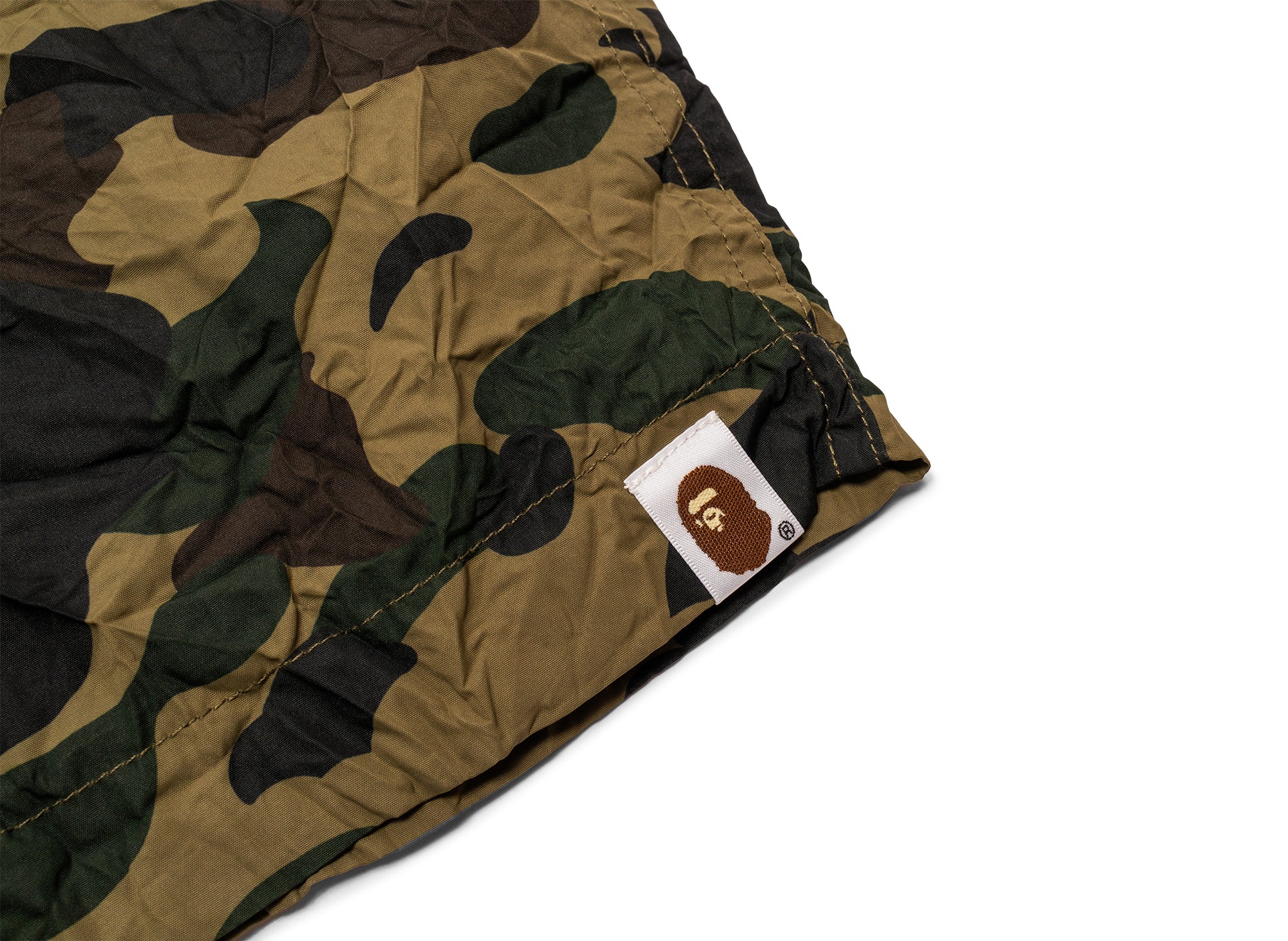 A Bathing Ape Crinkle Effect 1stCamo Climbing Shorts - Image 2