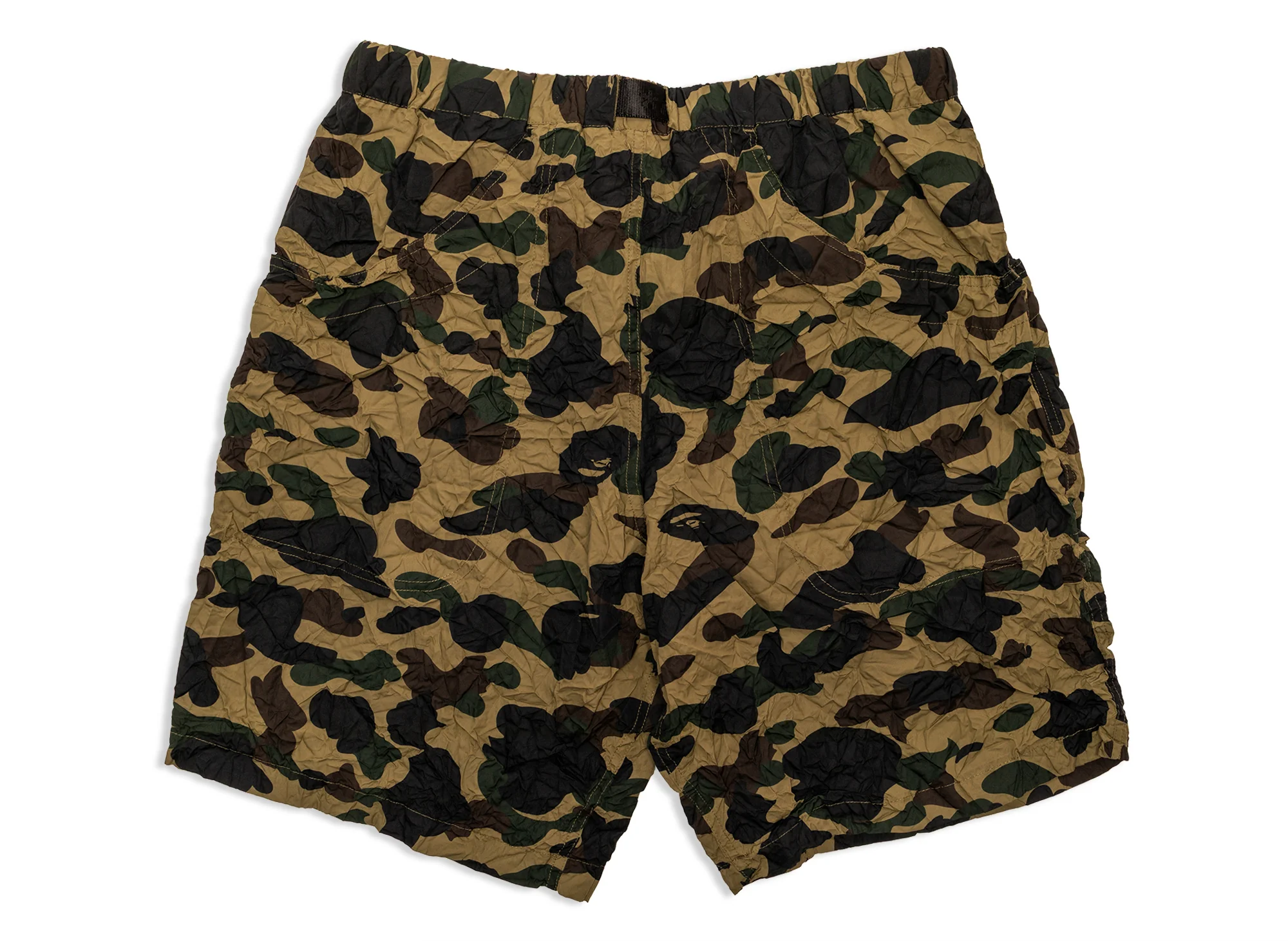 A Bathing Ape Crinkle Effect 1stCamo Climbing Shorts - Image 3