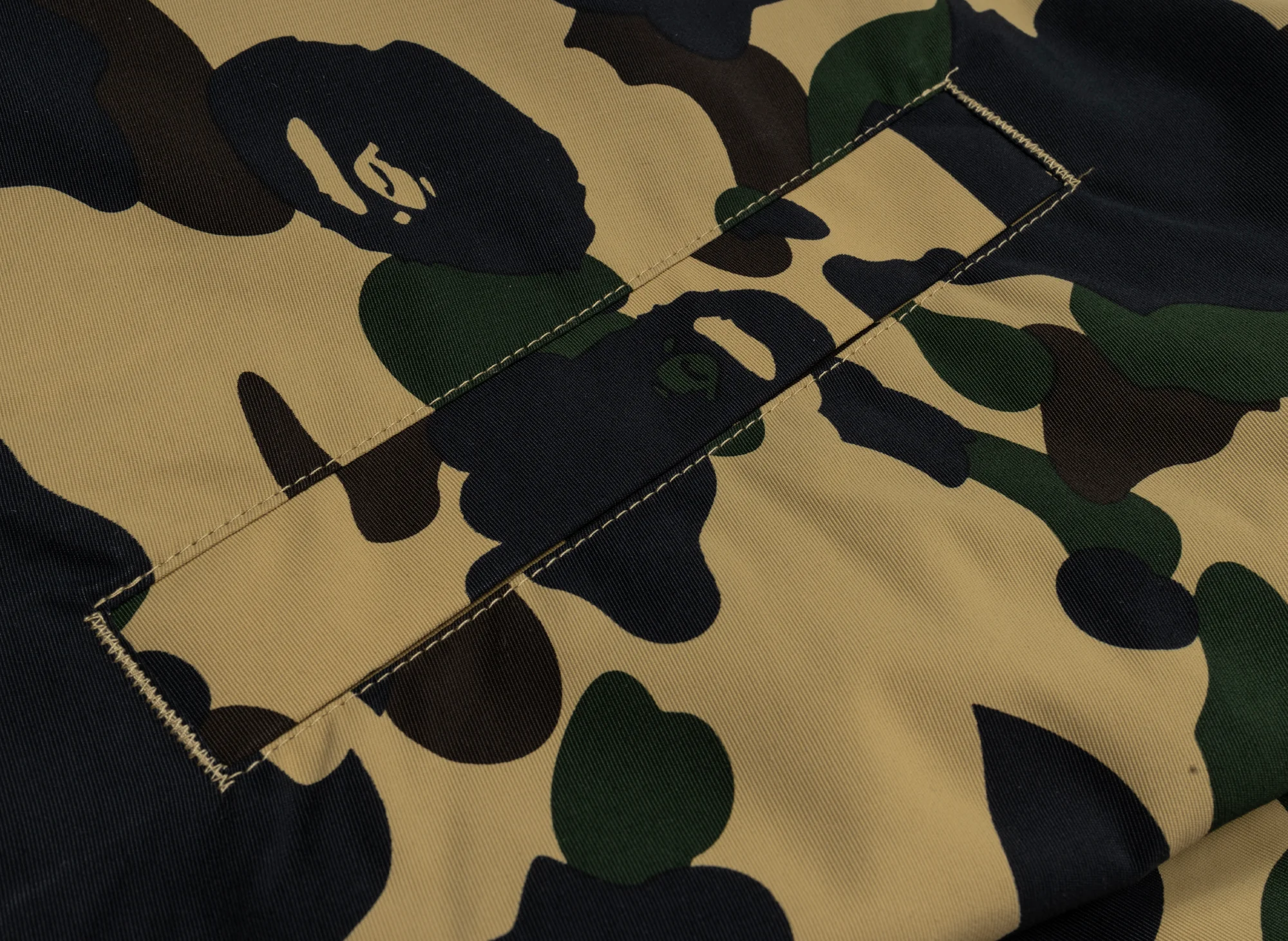A Bathing Ape Gore-Tex Wind Stopper 1st Camo Relaxed Coach Jacket in Yellow - Image 2