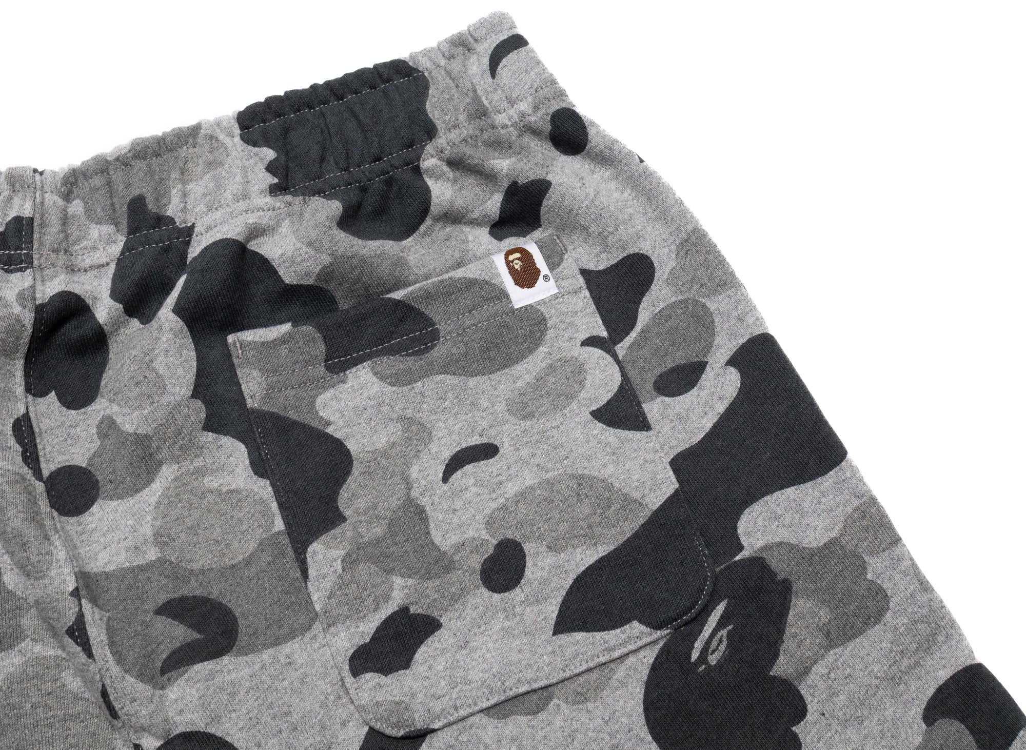 A Bathing Ape Heather Grey Camo Sweatpants - Image 2
