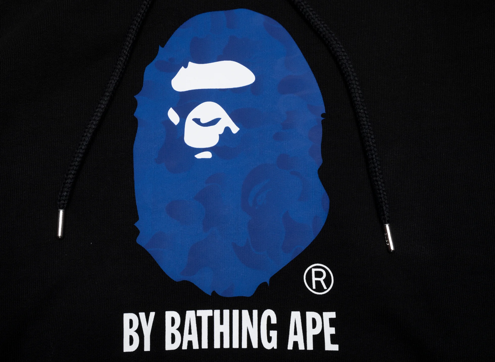 A Bathing Ape Ink Camo by Bathing Ape Pullover Hoodie in Black - Image 2