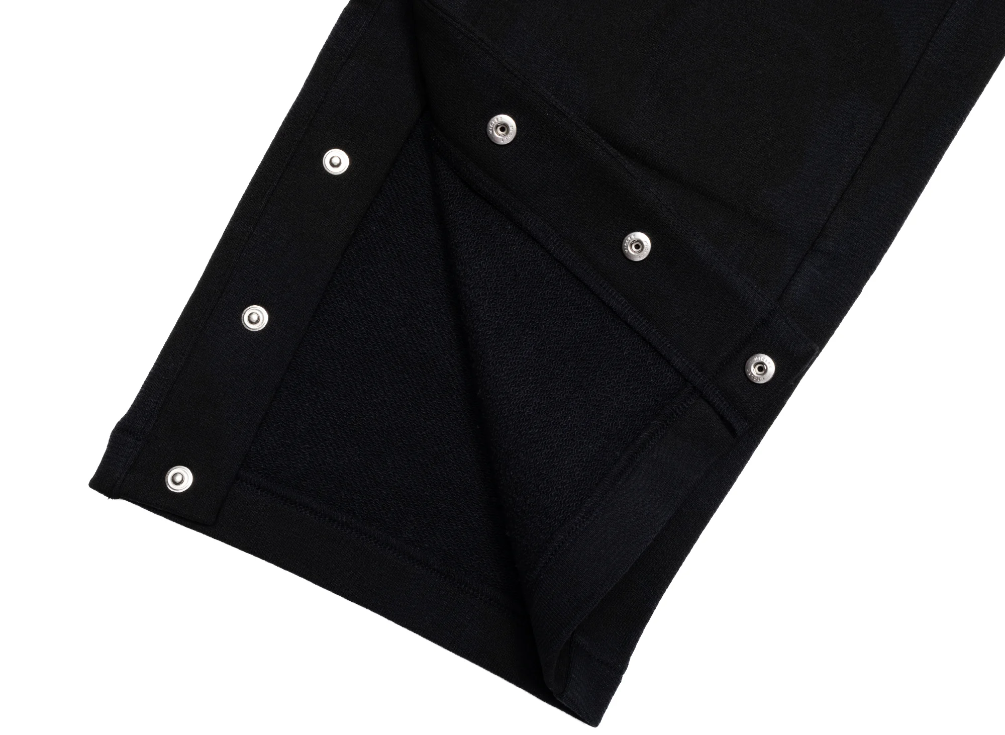 A Bathing Ape Ink Camo Wide Leg Snap Detail Track Pants in Black - Image 2