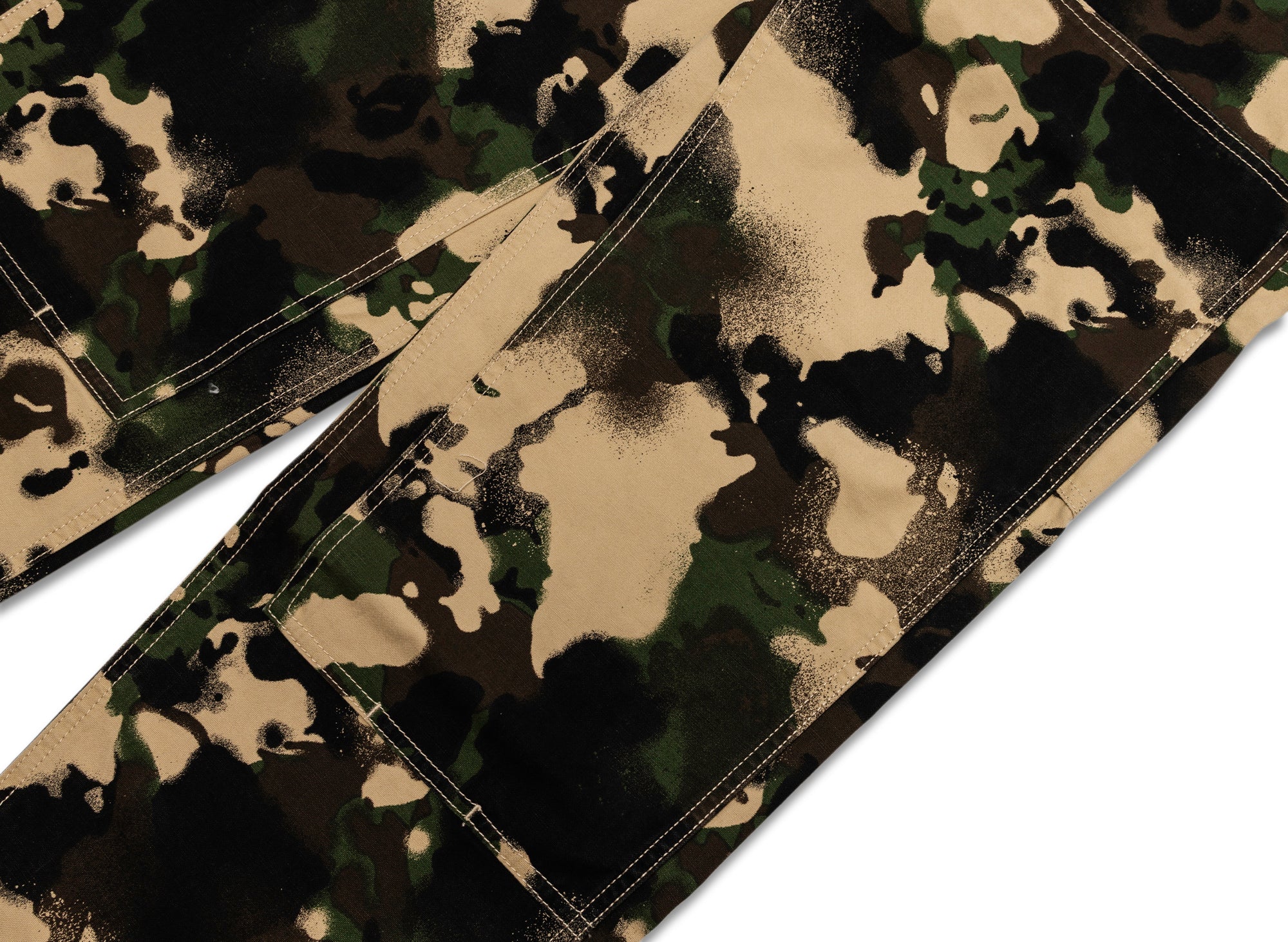 A Bathing Ape Map Camo Relaxed Fit Work Pants - Image 2