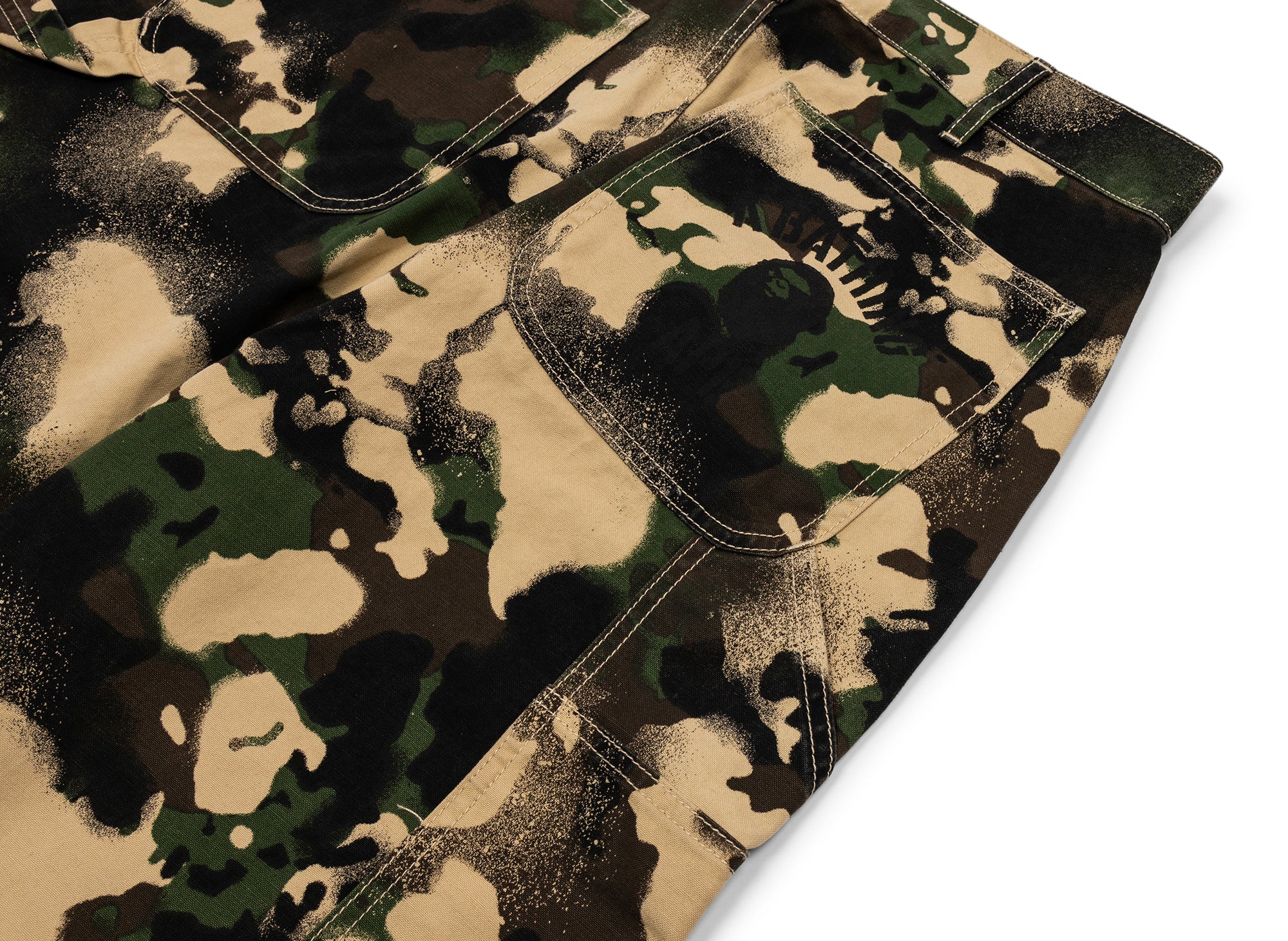 A Bathing Ape Map Camo Relaxed Fit Work Pants - Image 4