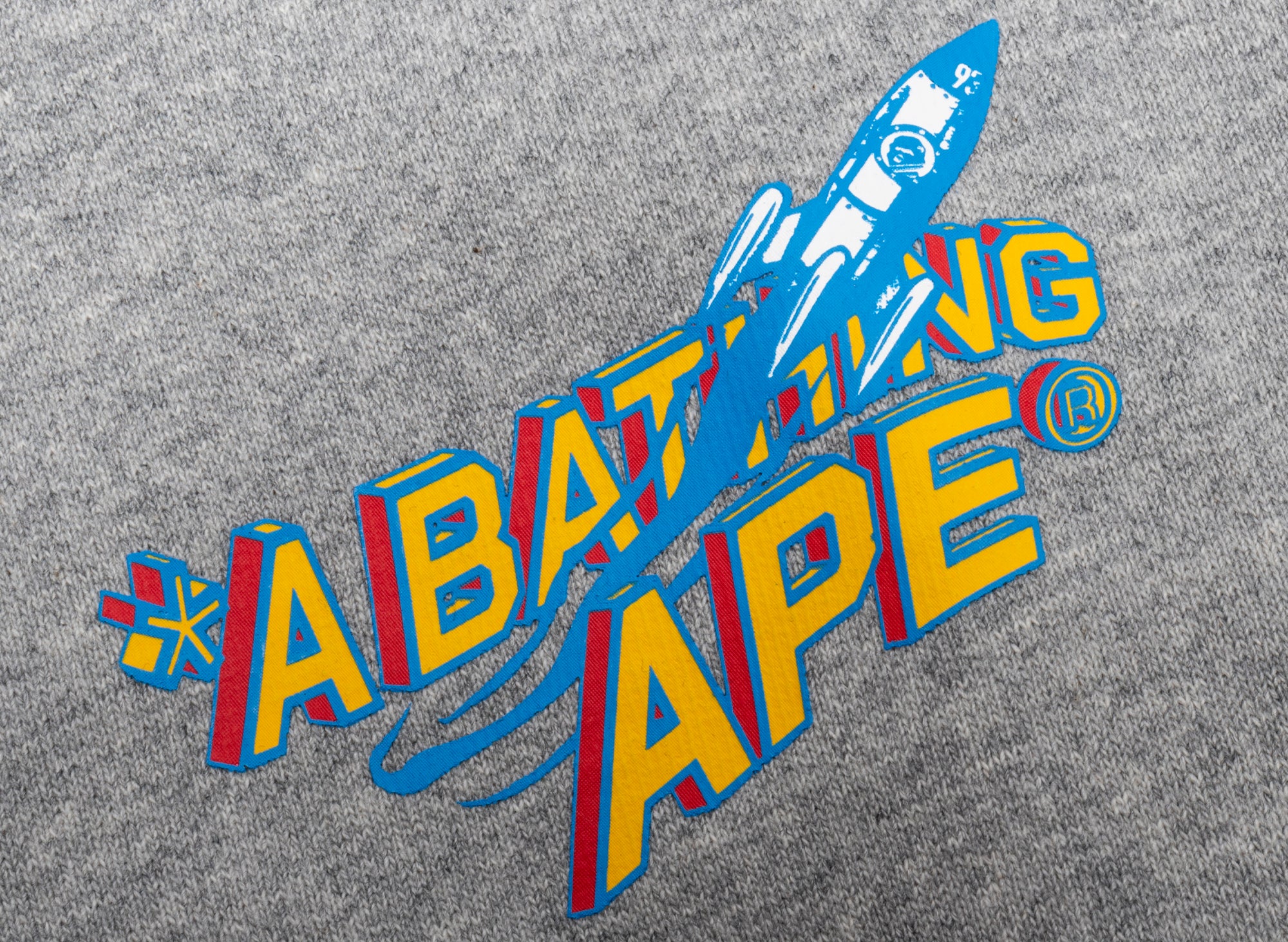 A Bathing Ape Moon Ape Head Pullover Hoodie in Grey - Image 2