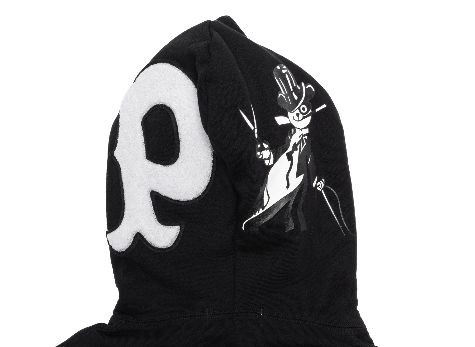 A Bathing Ape Panda Full Zip Hoodie in Black - Image 3