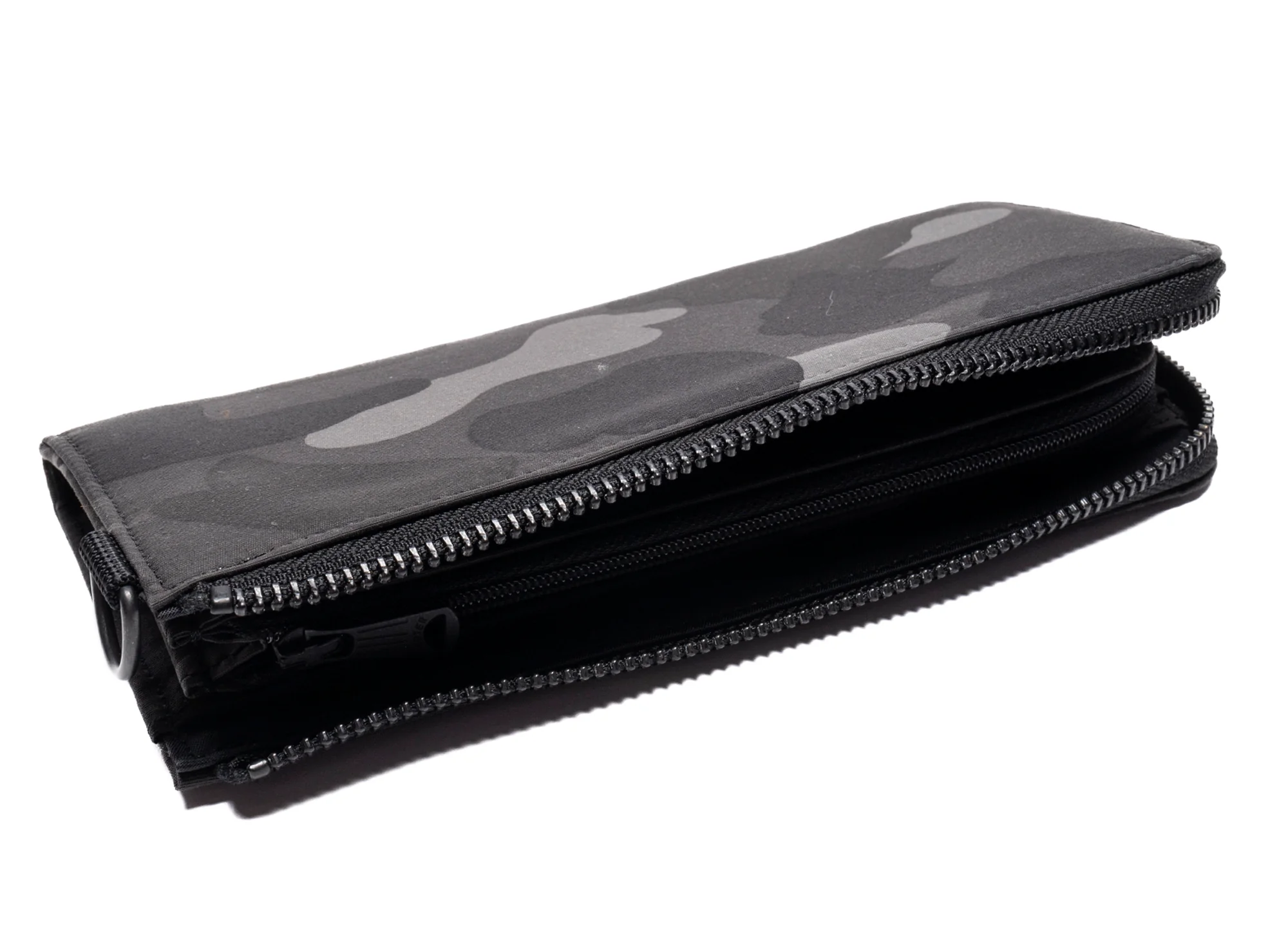 A Bathing Ape Porter Color Camo Long Wallet in Black - Image 2