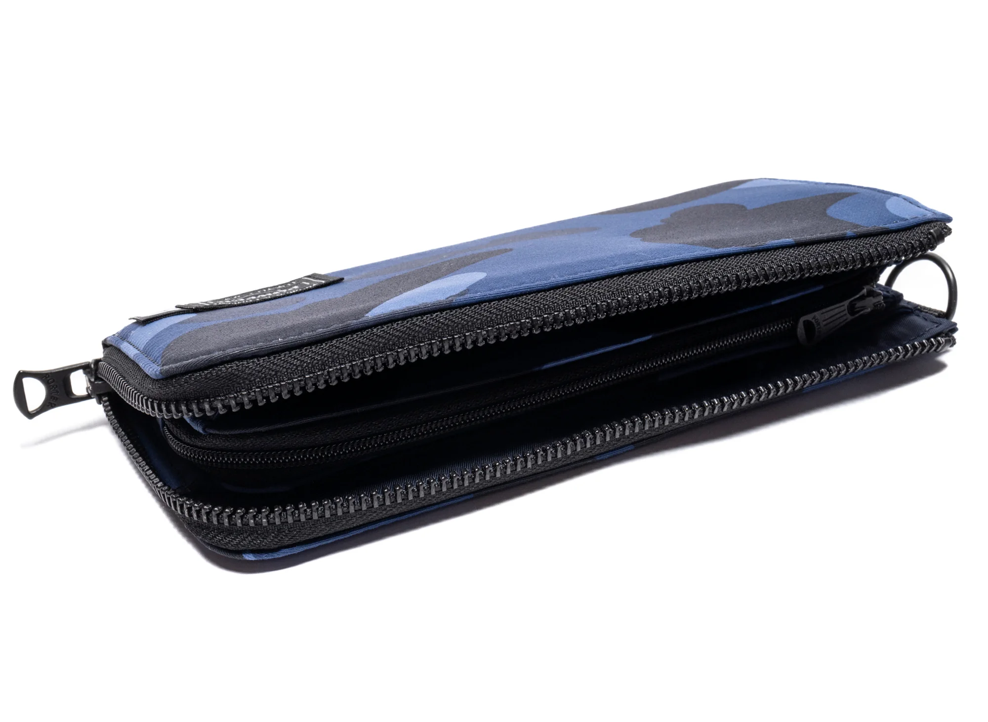 A Bathing Ape Porter Color Camo Long Wallet in Navy - Image 2