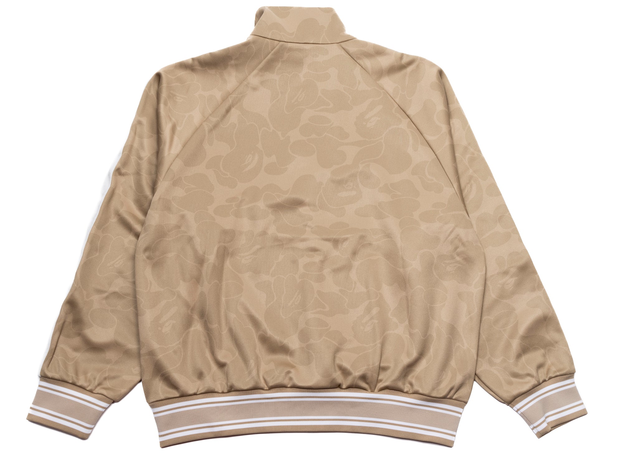 A Bathing Ape Solid Camo Bathing Ape Logo Relaxed Fit Track Jacket in Beige - Image 2