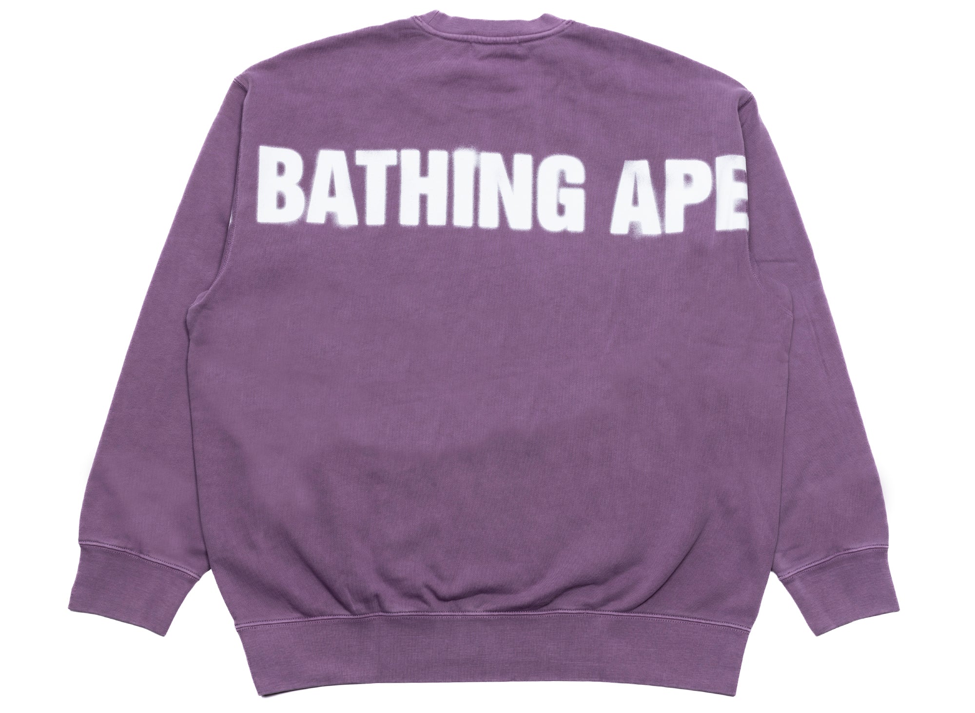 A Bathing Ape Spray Ape Garment Dyed Crewneck - Image 2