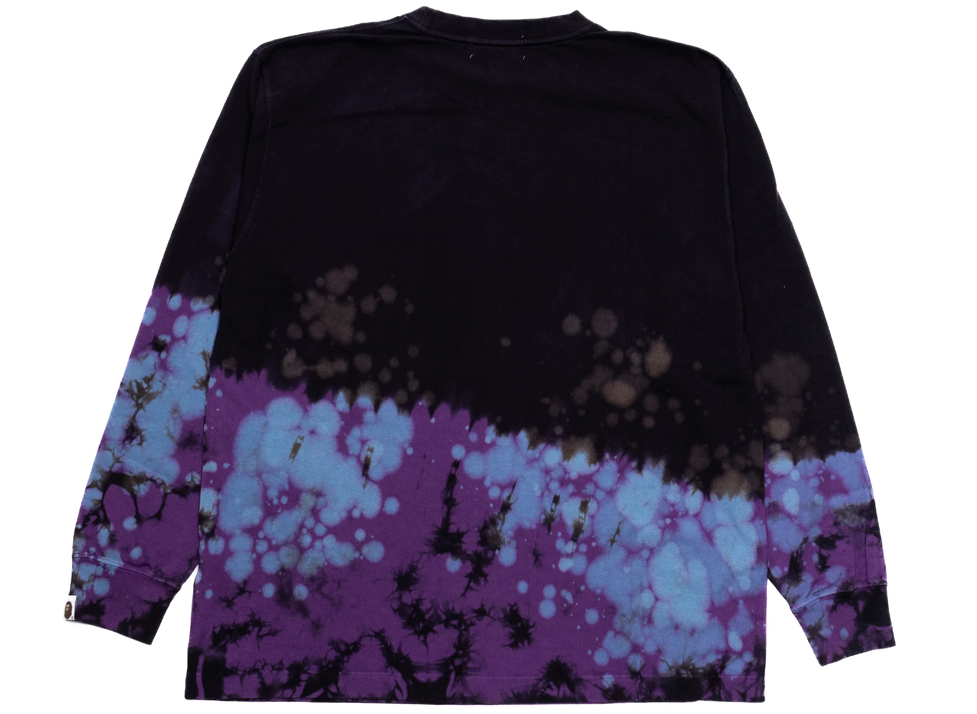 A Bathing Ape Tie Dye Ape Head Relaxed Fit L/S Tee - Image 2