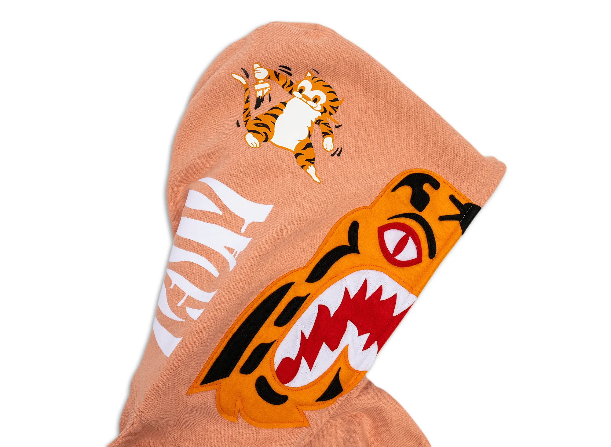 A Bathing Ape Tiger Full Zip Hoodie in Pink - Image 4