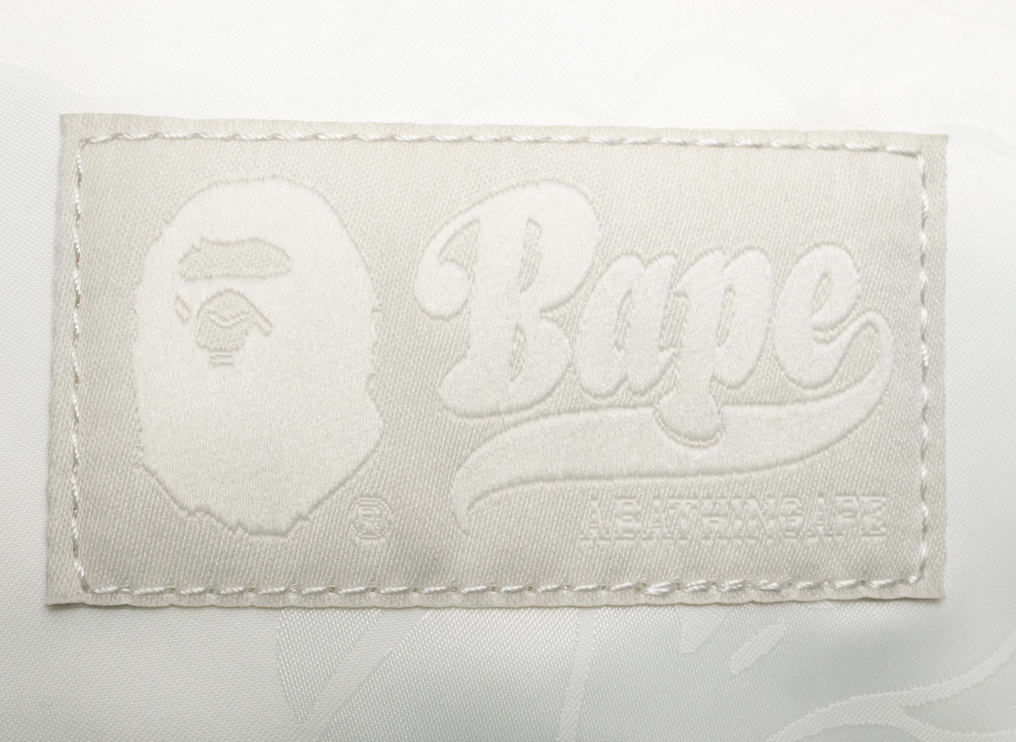 A Bathing Ape Tonal Solid Camo Waist Bag in Ivory - Image 3