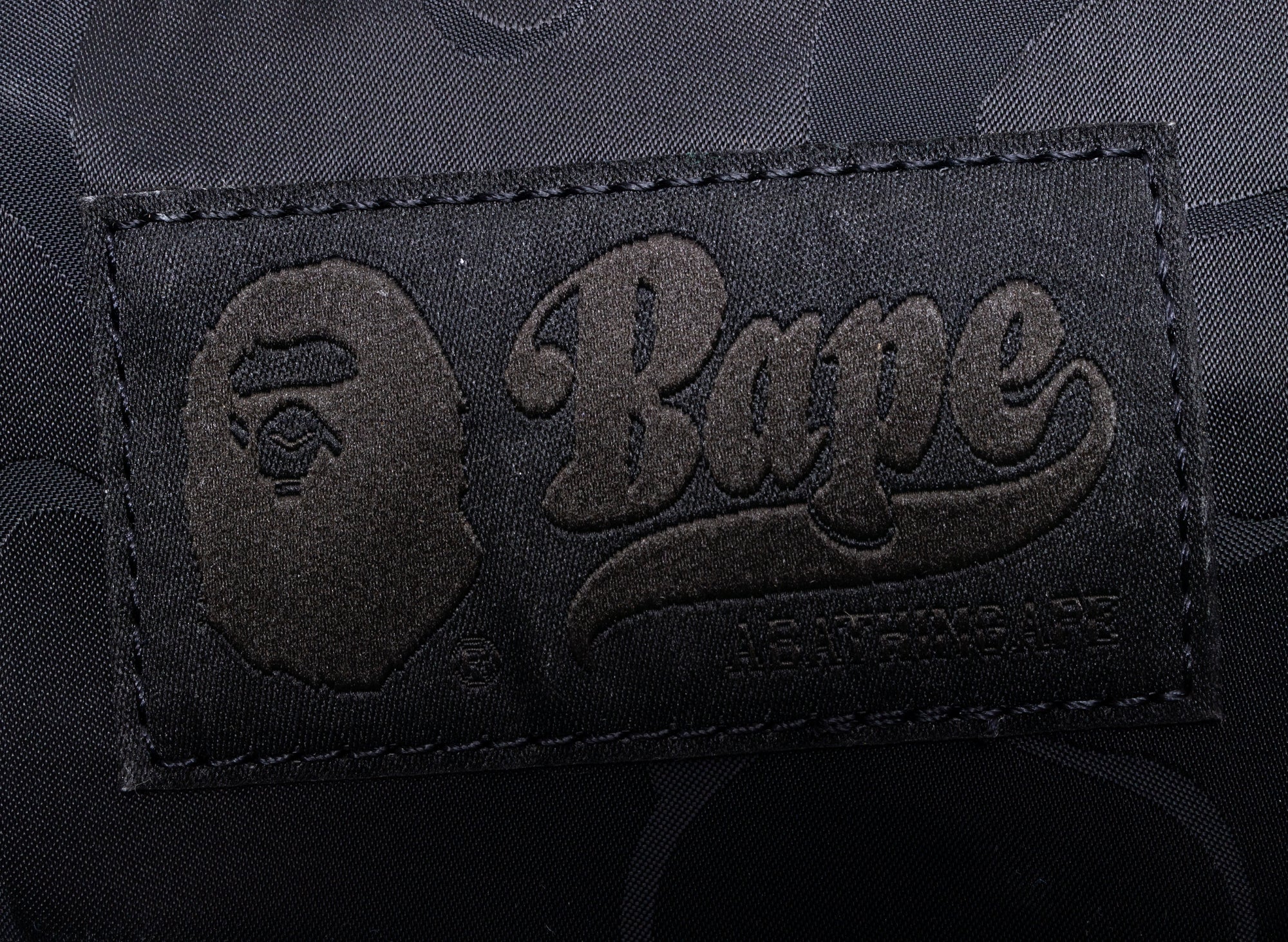 A Bathing Ape Tonal Solid Camo Waist Bag in Black - Image 2